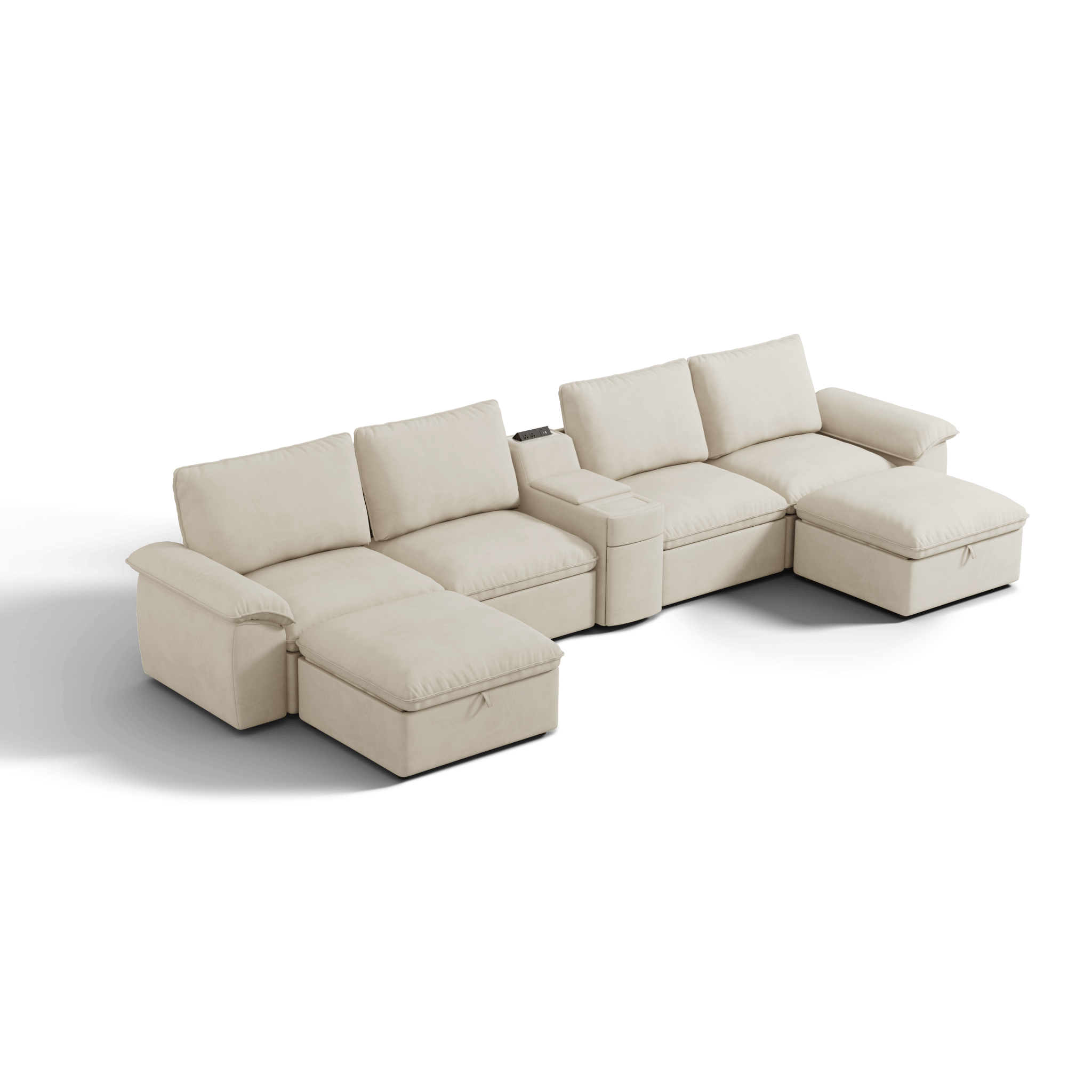 SOMA Motion I 6 Seat U - shaped, with Nap Armrests & Console