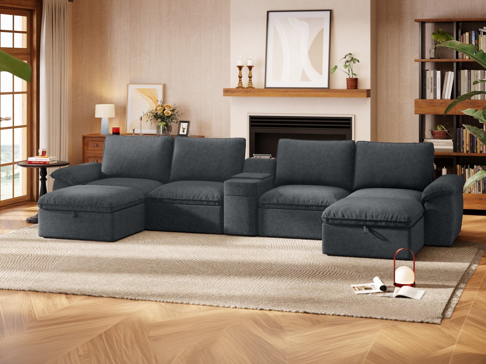 SOMA Motion I 6 Seat U - shaped, with Nap Armrests & Console