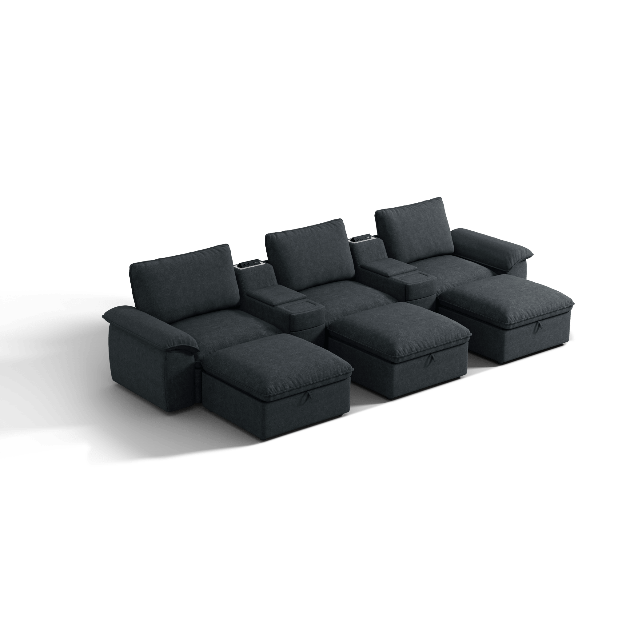 SOMA Motion I 6 Seat , with Nap Armrests & 2 Consoles