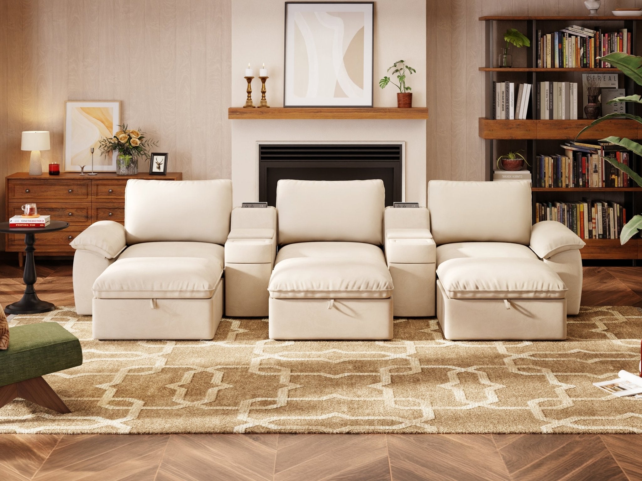 SOMA Motion I 6 Seat , with Nap Armrests & 2 Consoles