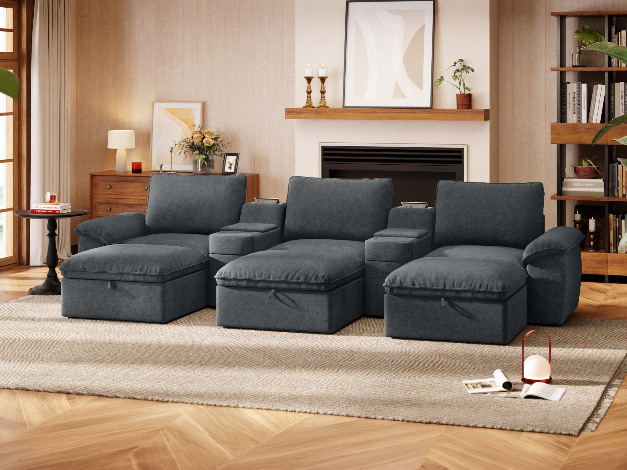 SOMA Motion I 6 Seat , with Nap Armrests & 2 Consoles