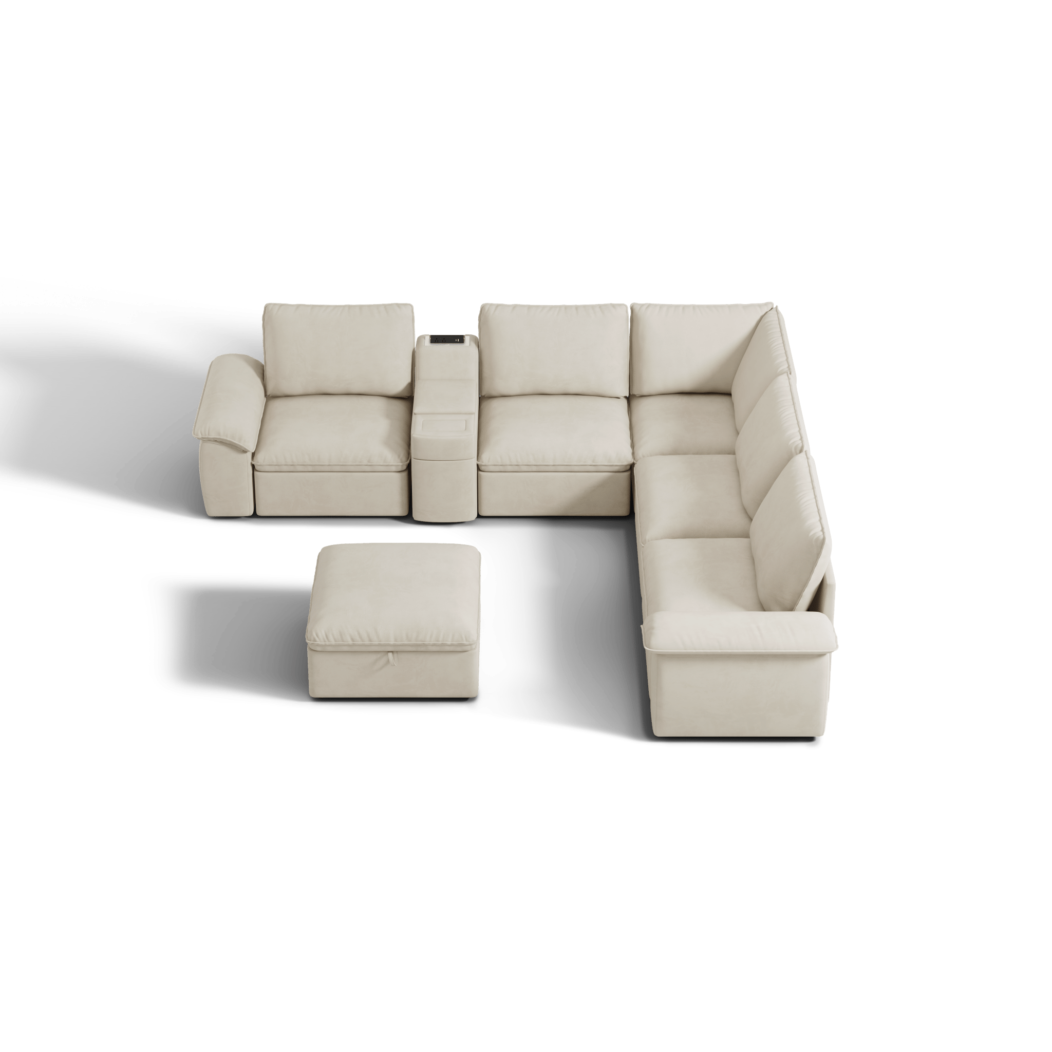 SOMA Motion I 6 Seat V - shaped, with Nap Armrests & Console