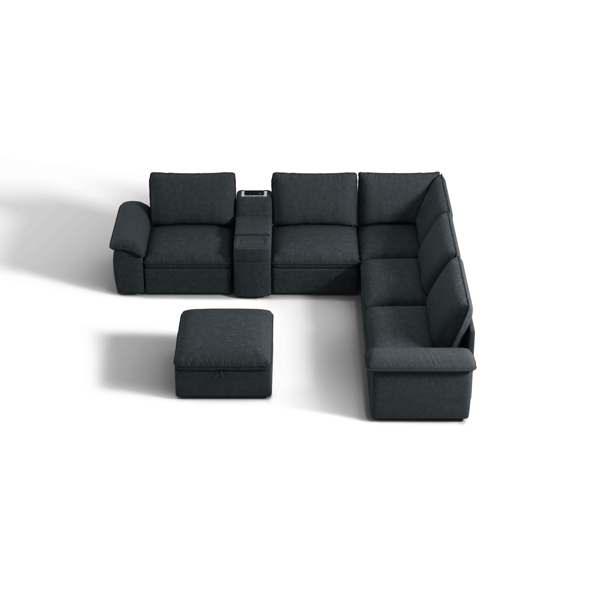 SOMA Motion I 6 Seat V - shaped, with Nap Armrests & Console