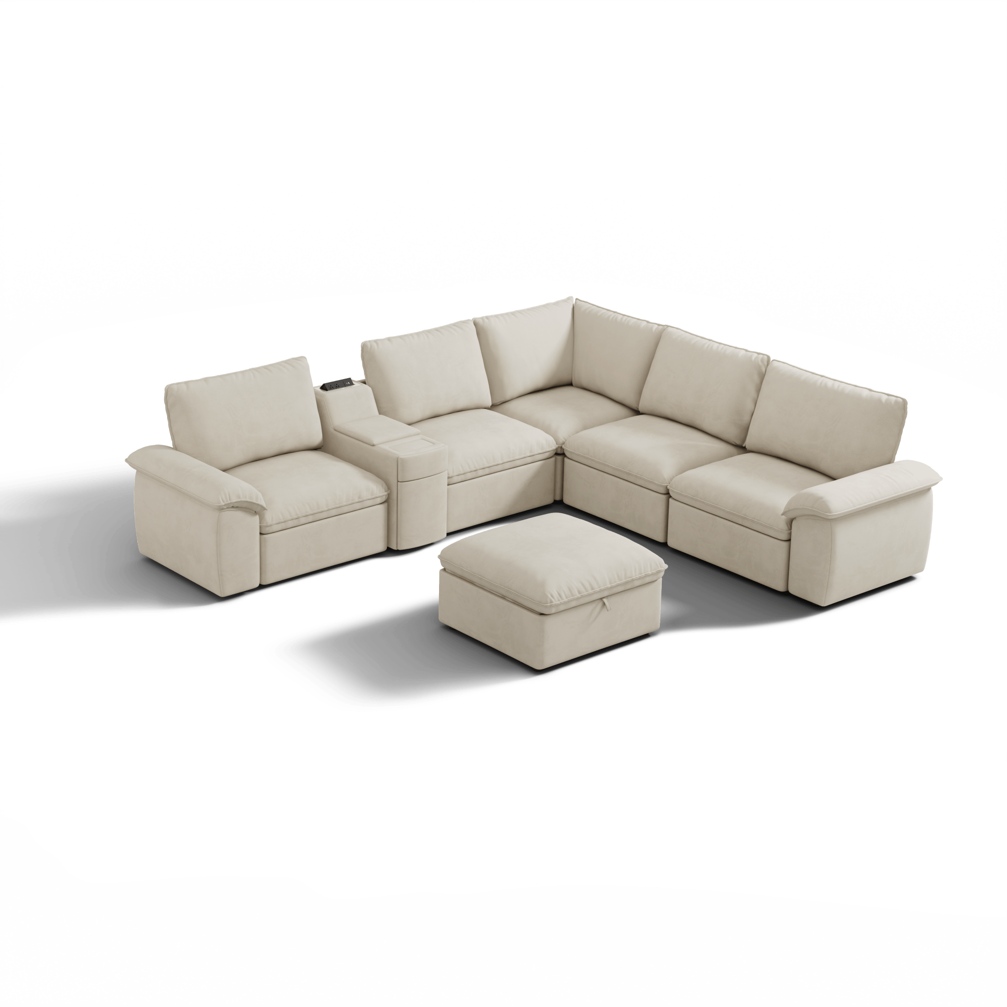 SOMA Motion I 6 Seat V - shaped, with Nap Armrests & Console