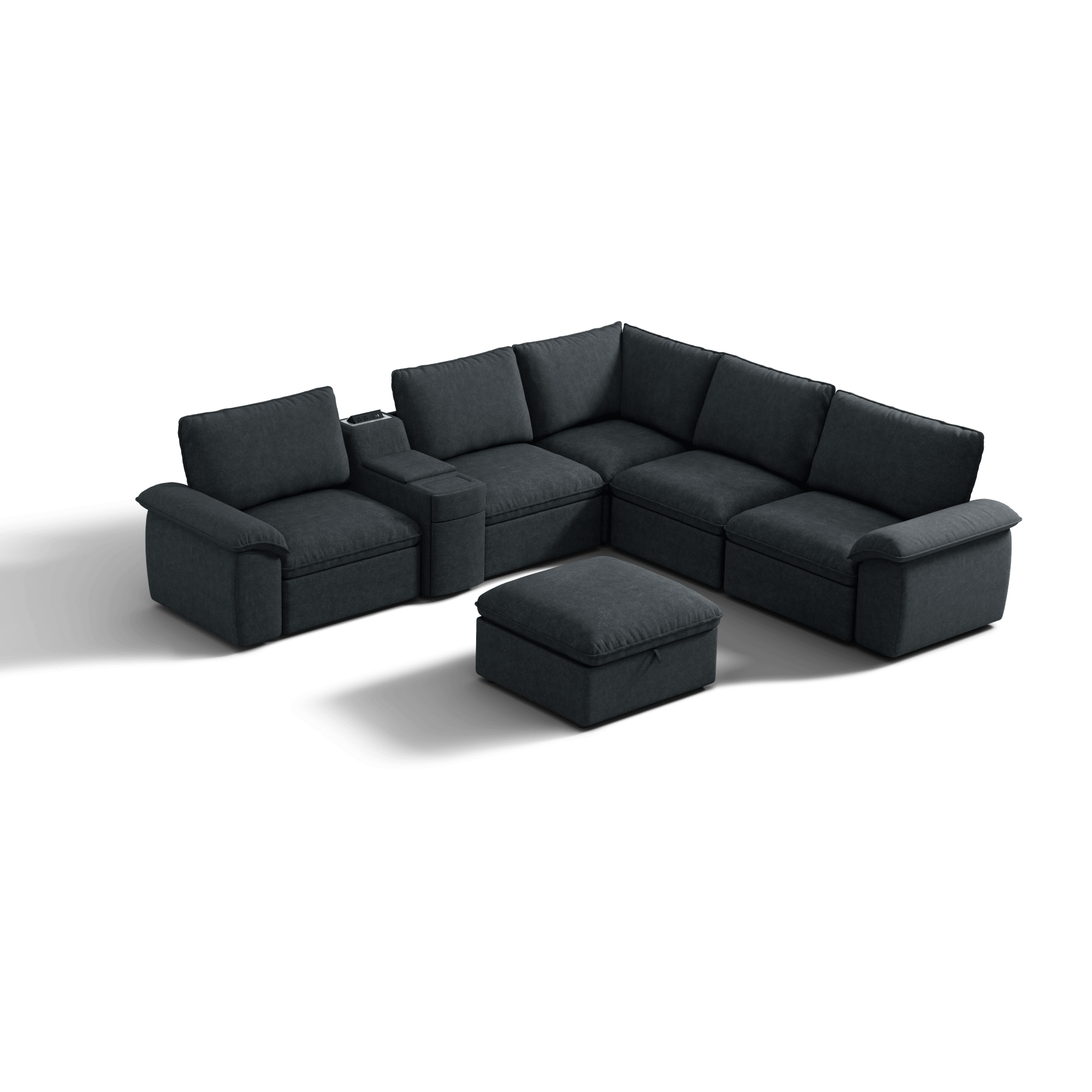 SOMA Motion I 6 Seat V - shaped, with Nap Armrests & Console