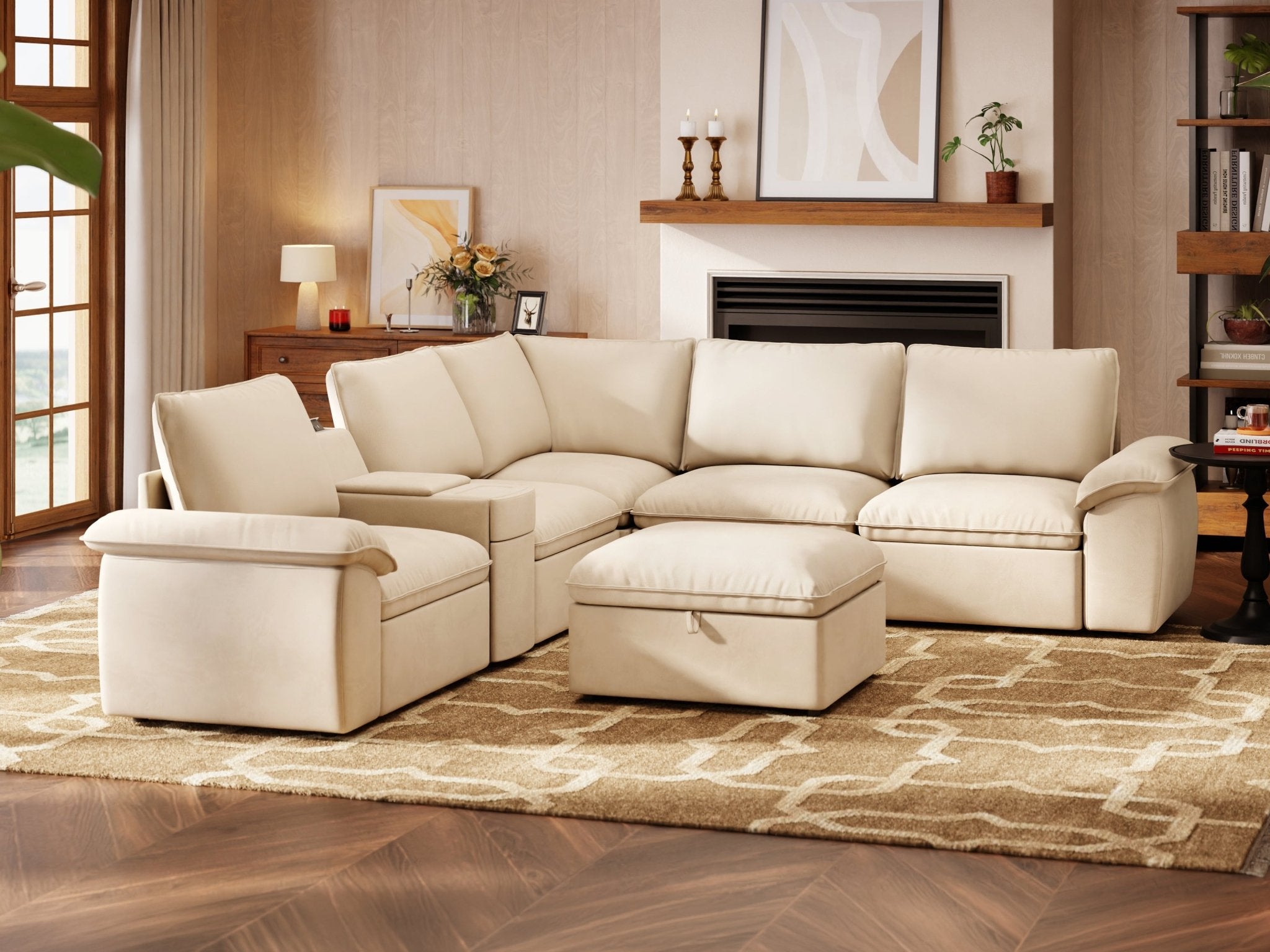SOMA Motion I 6 Seat V - shaped, with Nap Armrests & Console