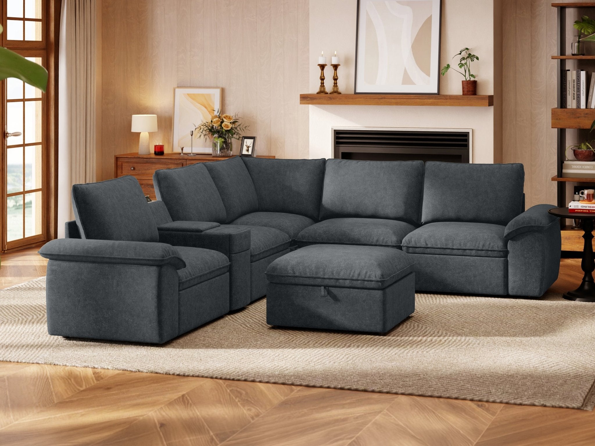 SOMA Motion I 6 Seat V - shaped, with Nap Armrests & Console