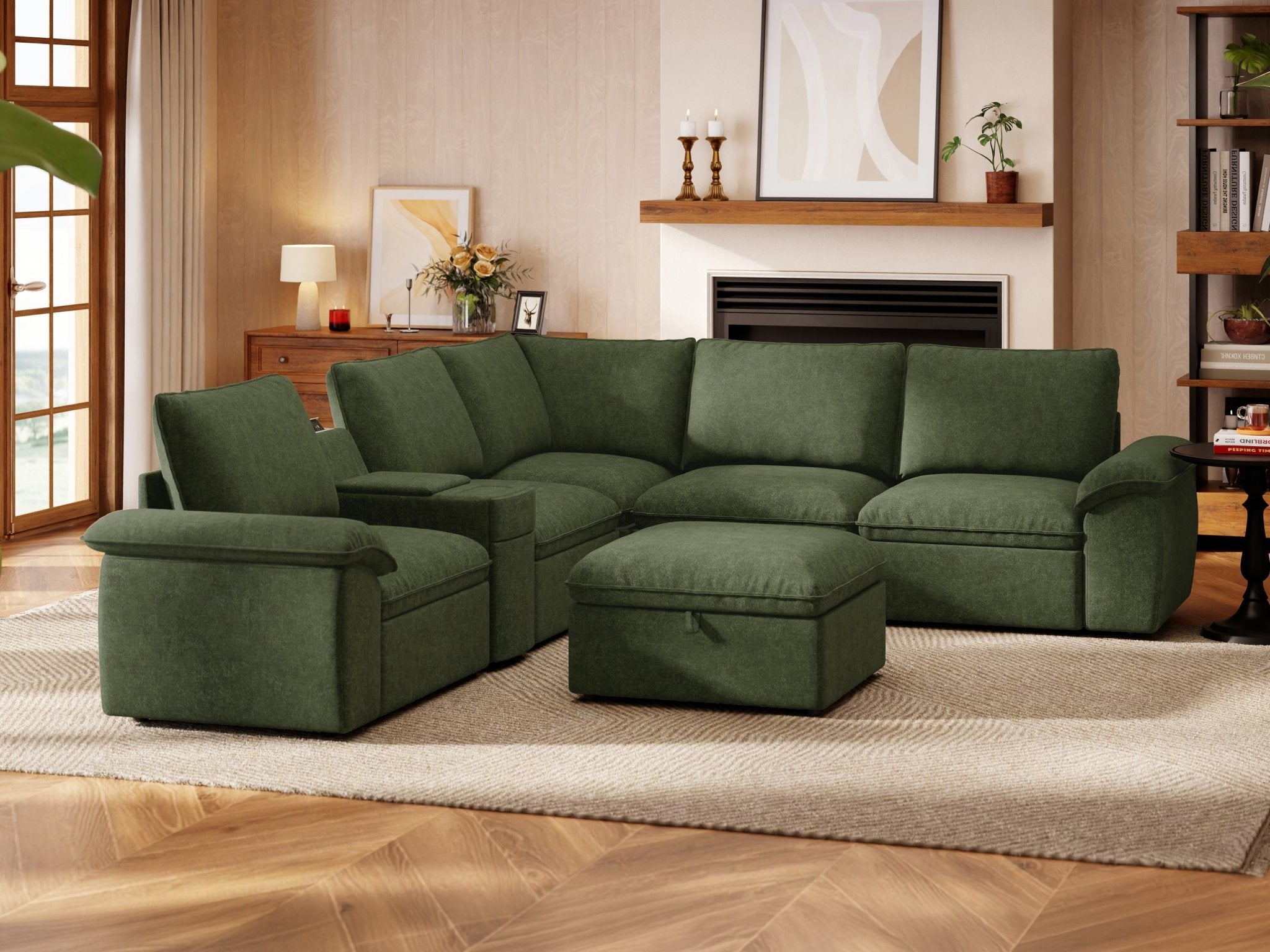 SOMA Motion I 6 Seat V - shaped, with Nap Armrests & Console