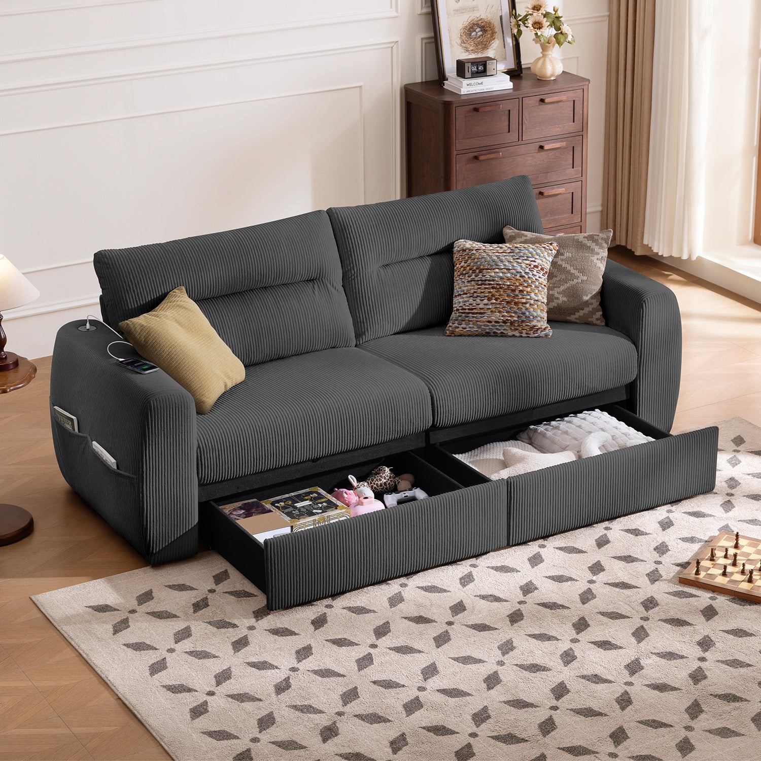 COVE Storage Loveseat Sofa