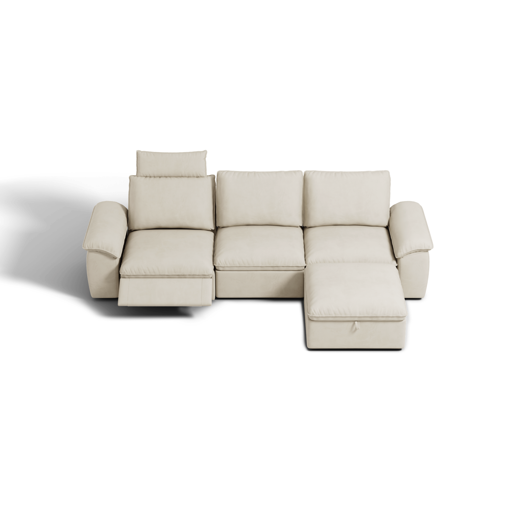 SOMA Motion II 4 Seat L - shaped, with Recliner & Nap Armrests