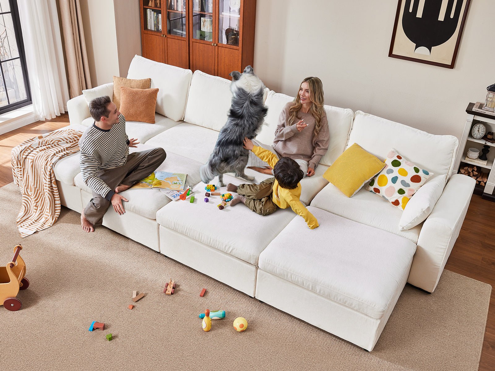 OLAR I 3 Seats with Ottoman