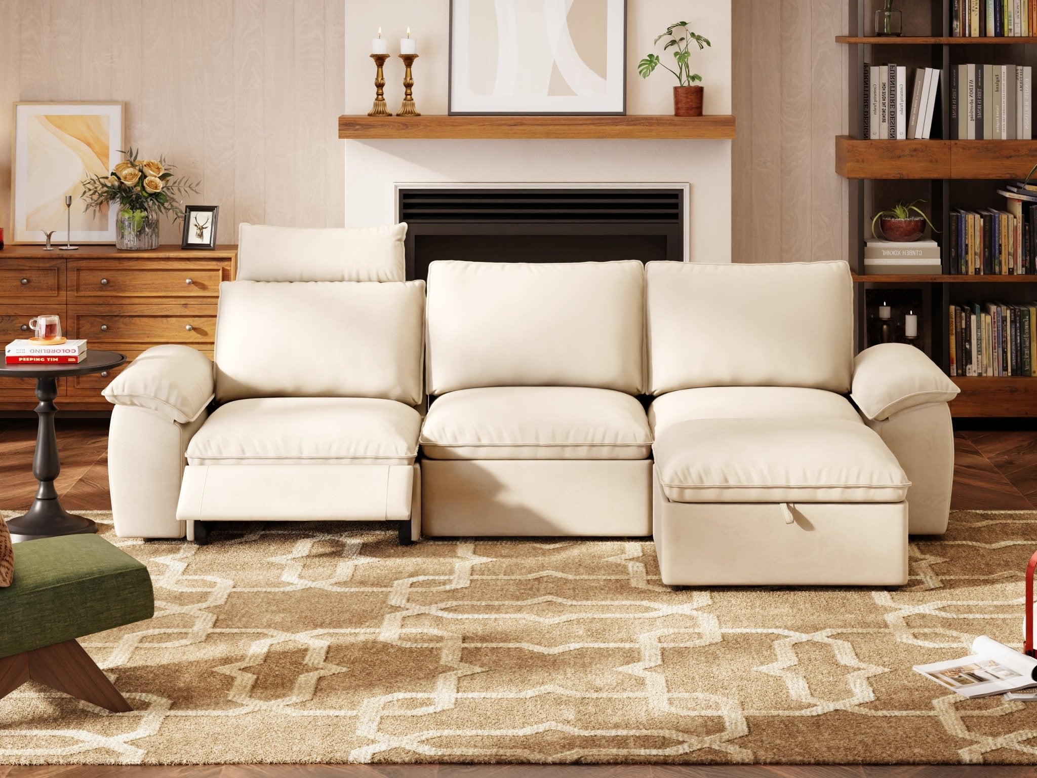 SOMA Motion II 4 Seat L - shaped, with Recliner & Nap Armrests