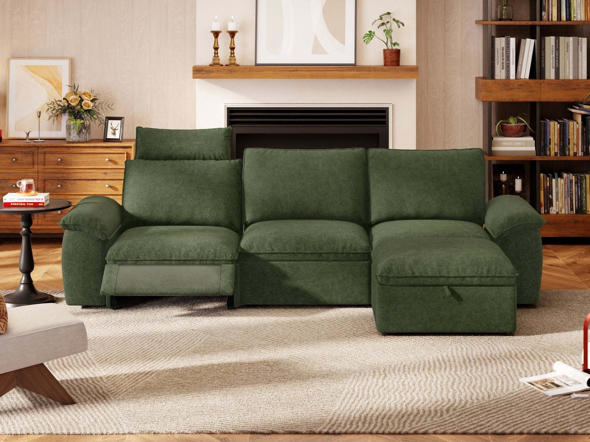 SOMA Motion II 4 Seat L - shaped, with Recliner & Nap Armrests