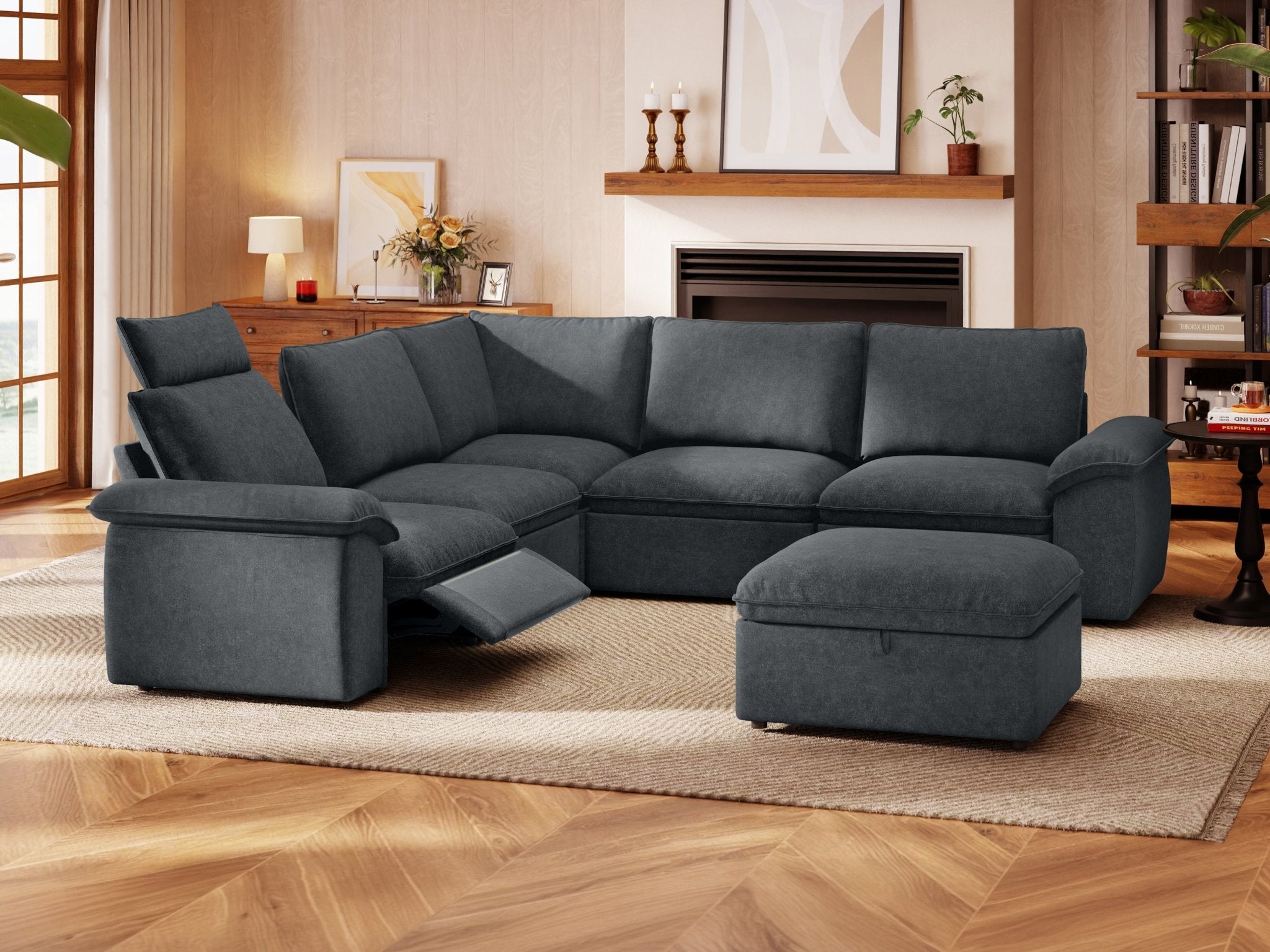 SOMA Motion II 6 Seat V - shaped, with Recliner & Nap Armrests