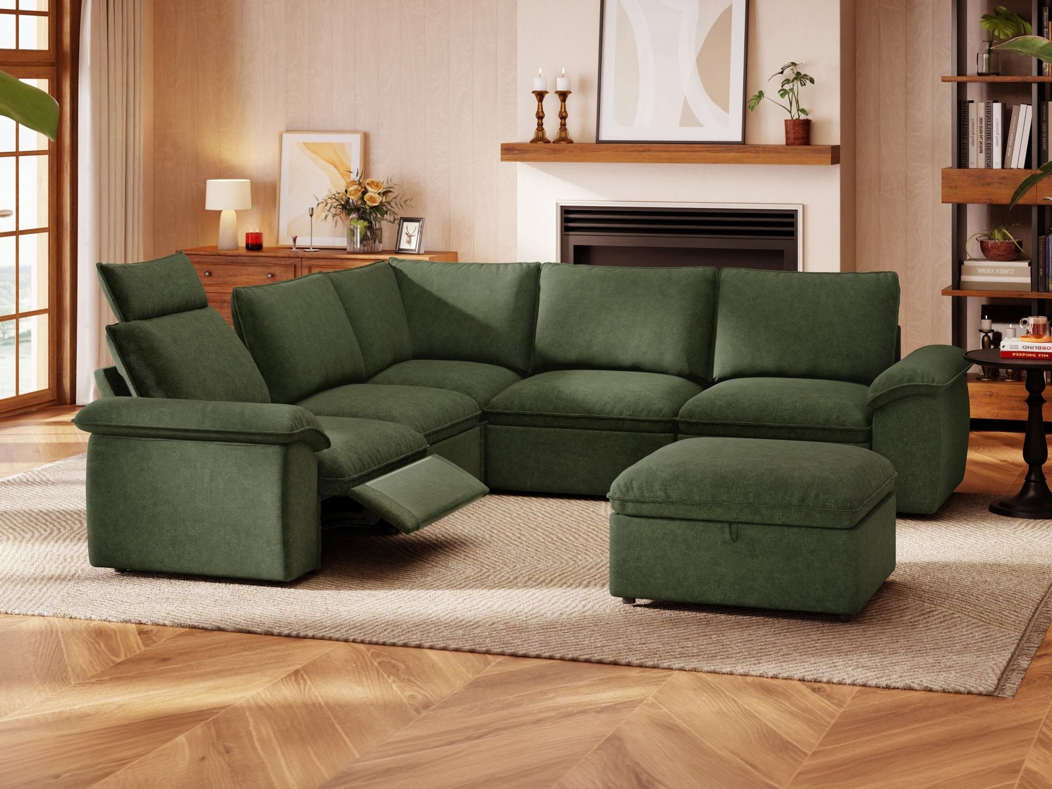 SOMA Motion II 6 Seat V - shaped, with Recliner & Nap Armrests