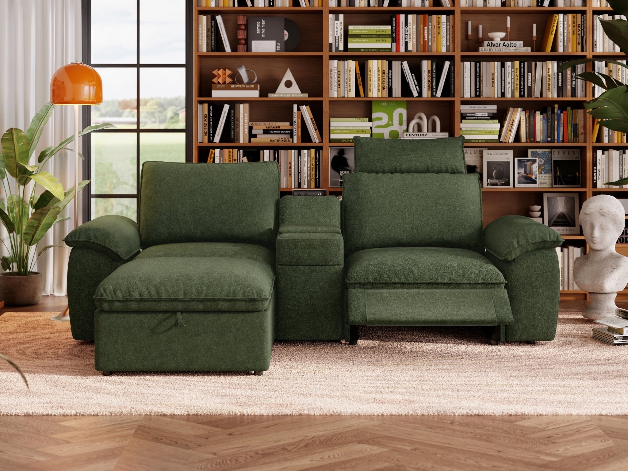 SOMA Prestige 3 Seat L - shaped, with Recliner & Console | Nap Armrests