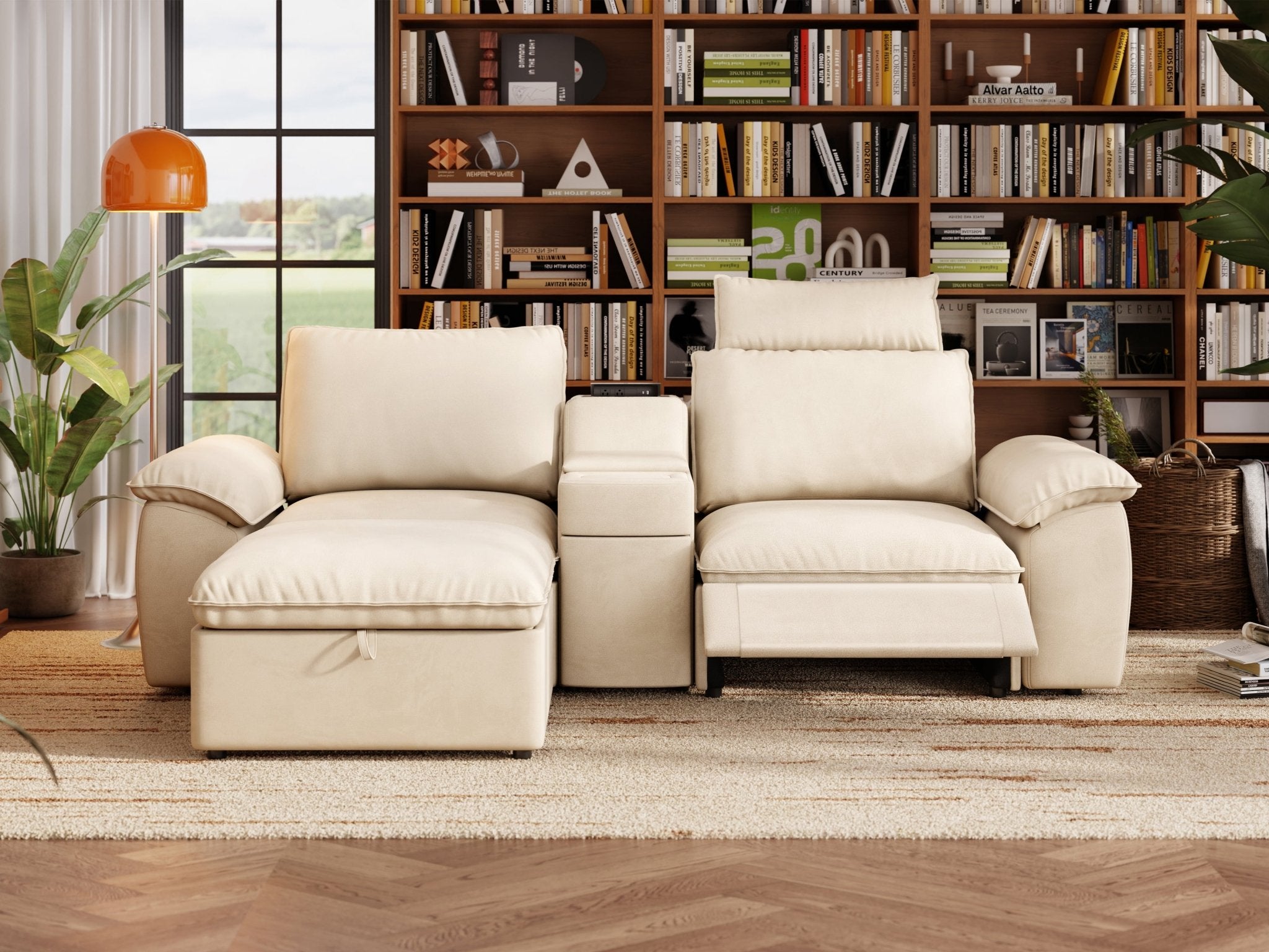 SOMA Prestige 3 Seat L - shaped, with Recliner & Console | Nap Armrests