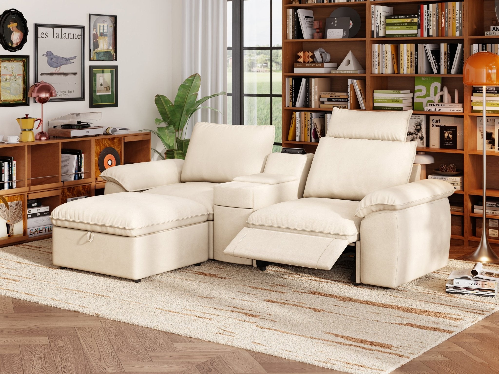 SOMA Prestige 3 Seat L - shaped, with Recliner & Console | Nap Armrests