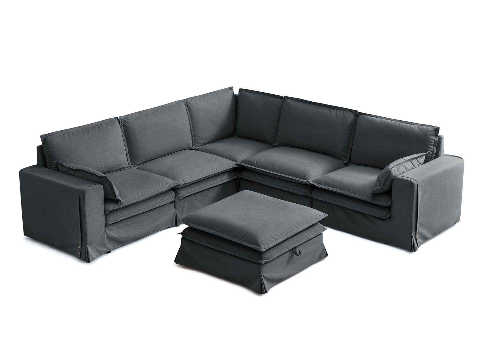 DUETTO Nano - Shield™ Fabric 5 Seats with Ottoman