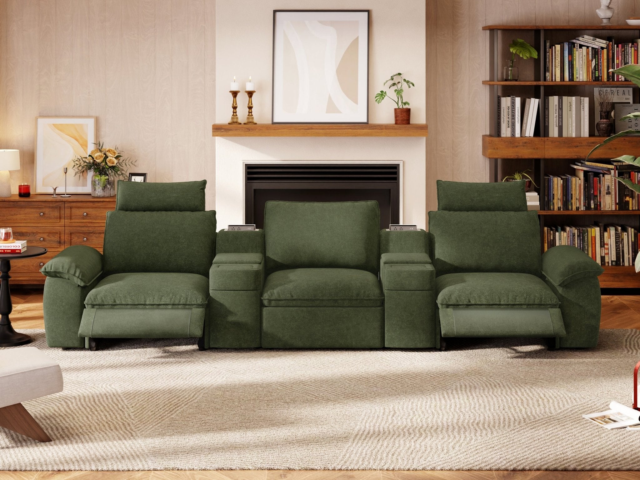 SOMA Prestige 3 Seat, with 2 Recliners & 2 Consoles | Nap Armrests