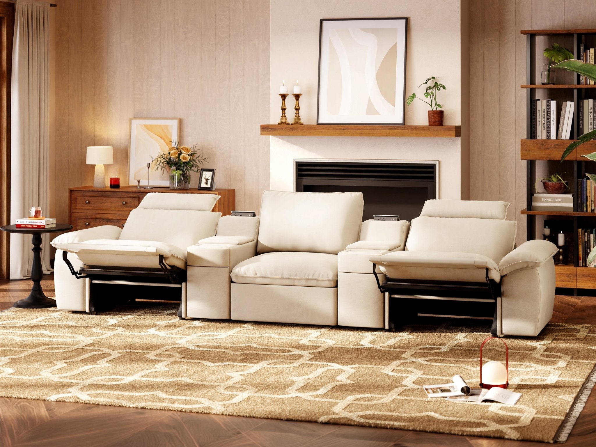 SOMA Prestige 3 Seat, with 2 Recliners & 2 Consoles | Nap Armrests