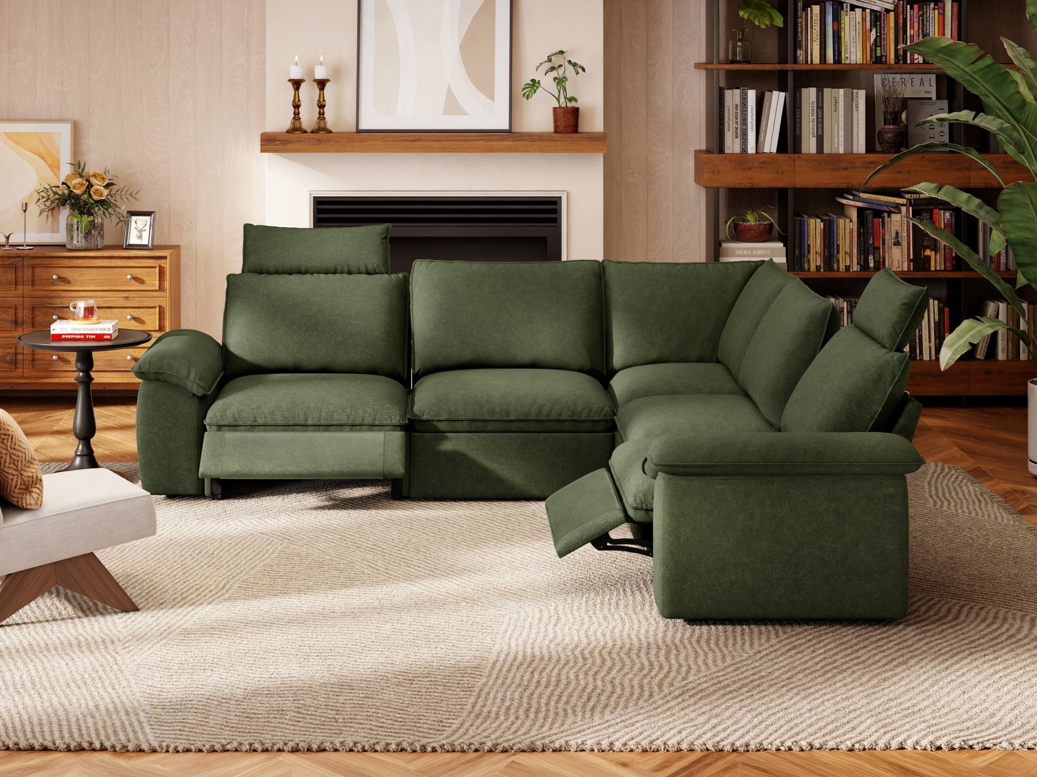 SOMA Prestige 5 Seat V - shaped, with 2 Recliners & Console | Nap Armrests