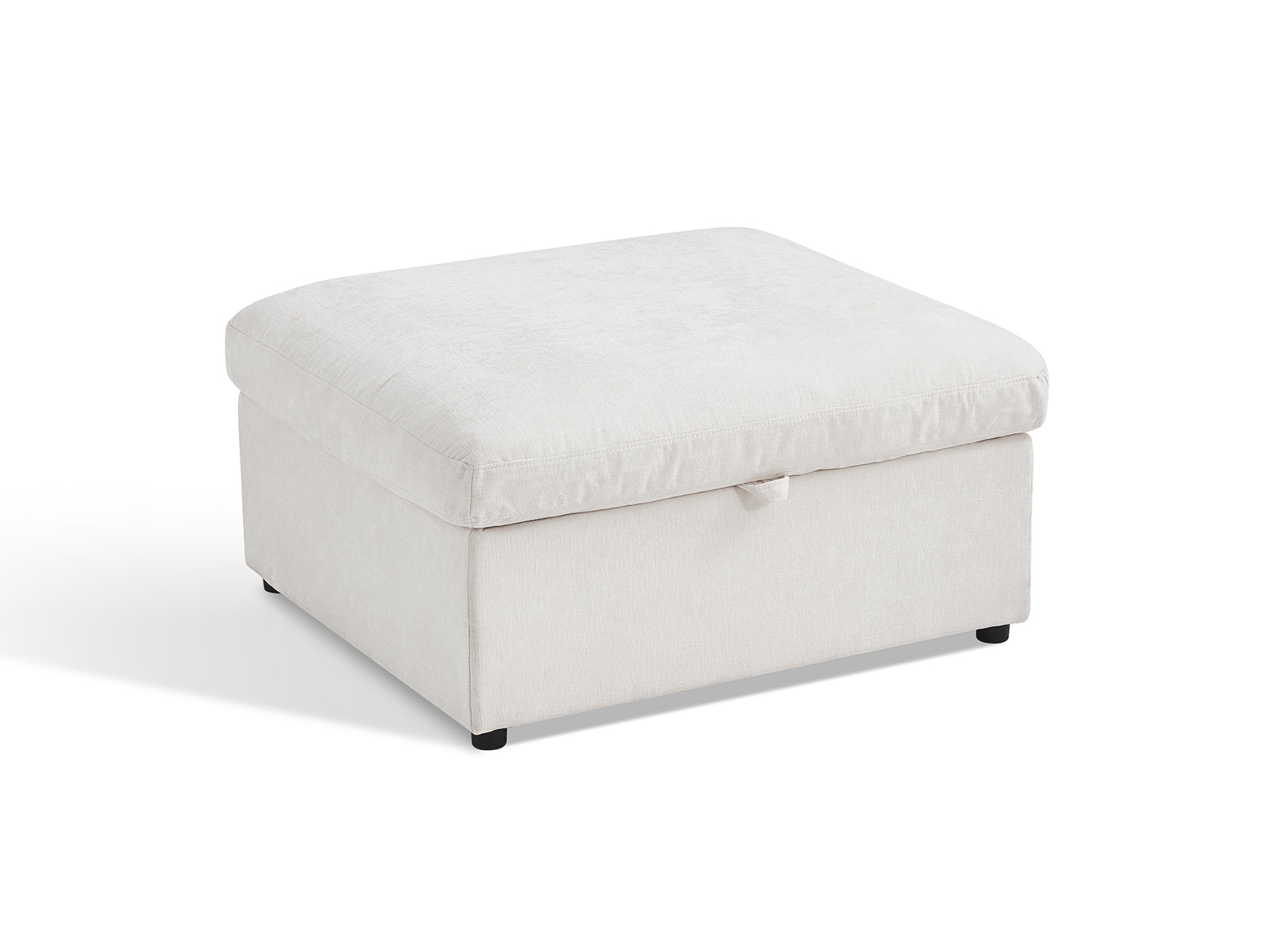 OLAR Chenille Storage Ottoman Module