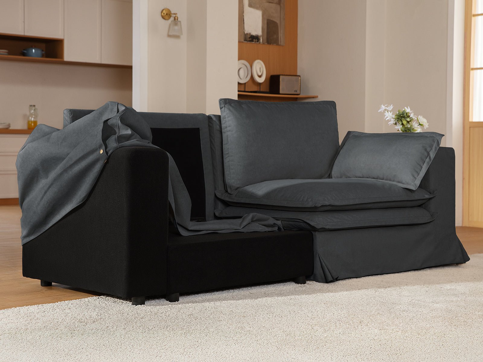 DUETTO Nano - Shield™ Fabric 5 Seats with Ottoman