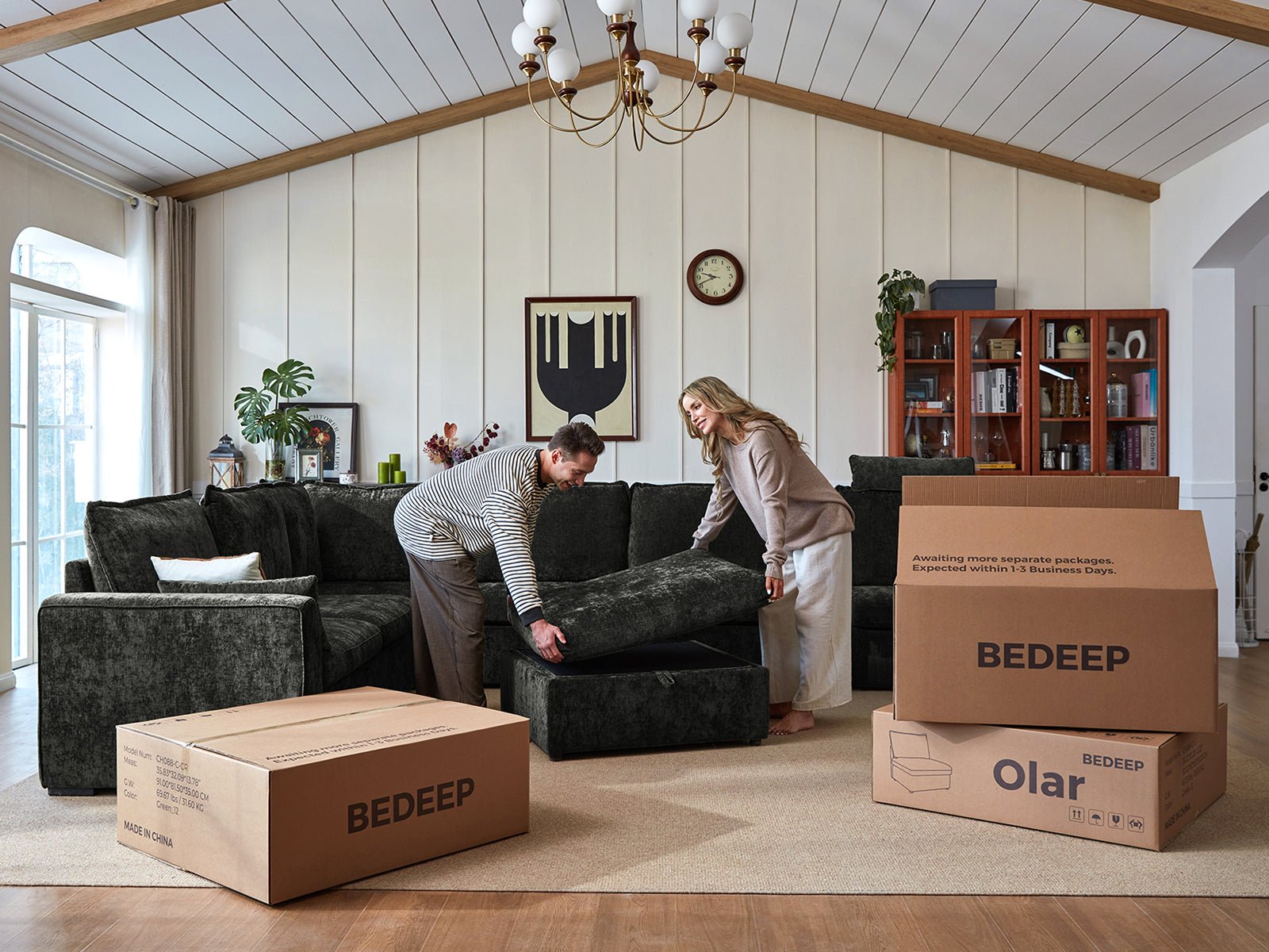 OLAR I 3 Seats with Ottoman