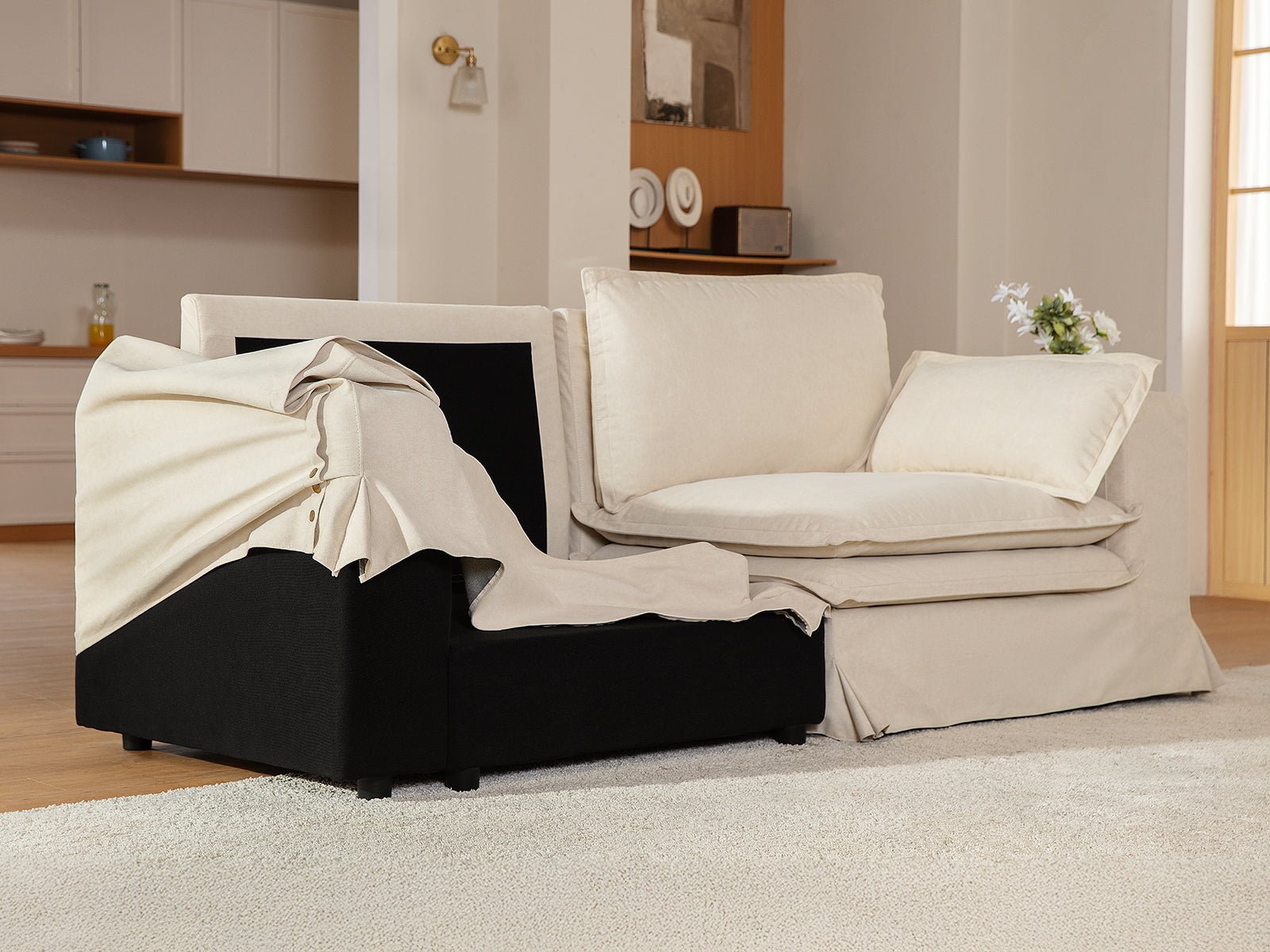 DUETTO Nano - Shield™ Fabric 5 Seats with Ottoman