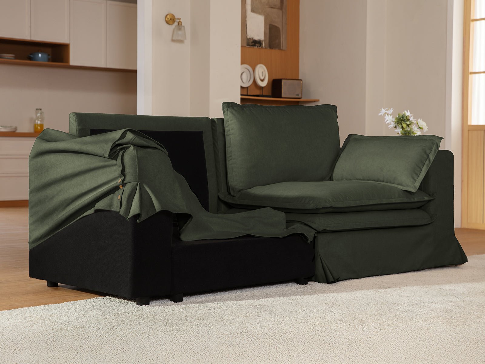 DUETTO Nano - Shield™ Fabric 5 Seats with Ottoman