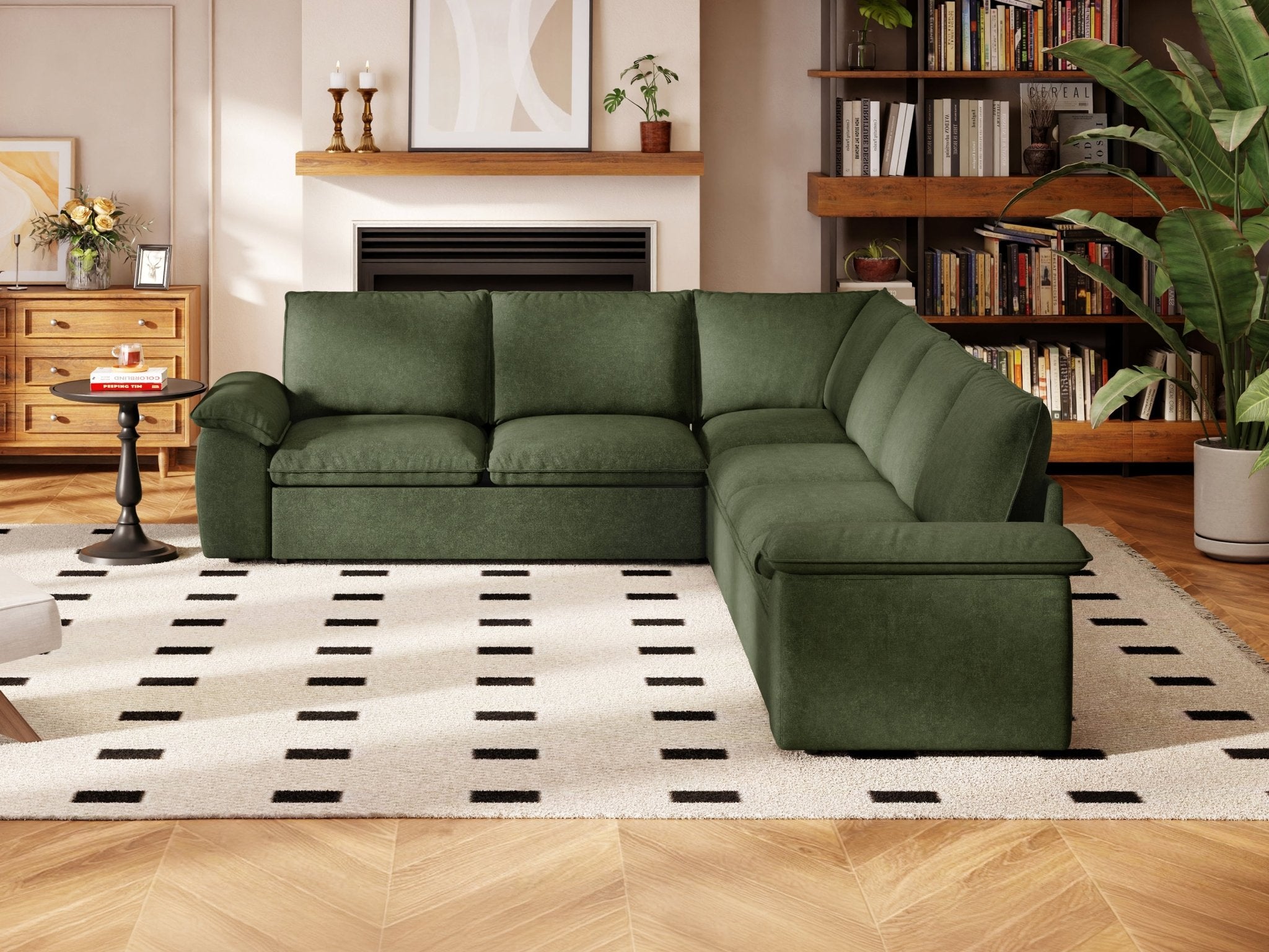 SOMA Retreat II 5 Seat V - shaped, with Hidden One - pull Guest Bed | Nap Armrests