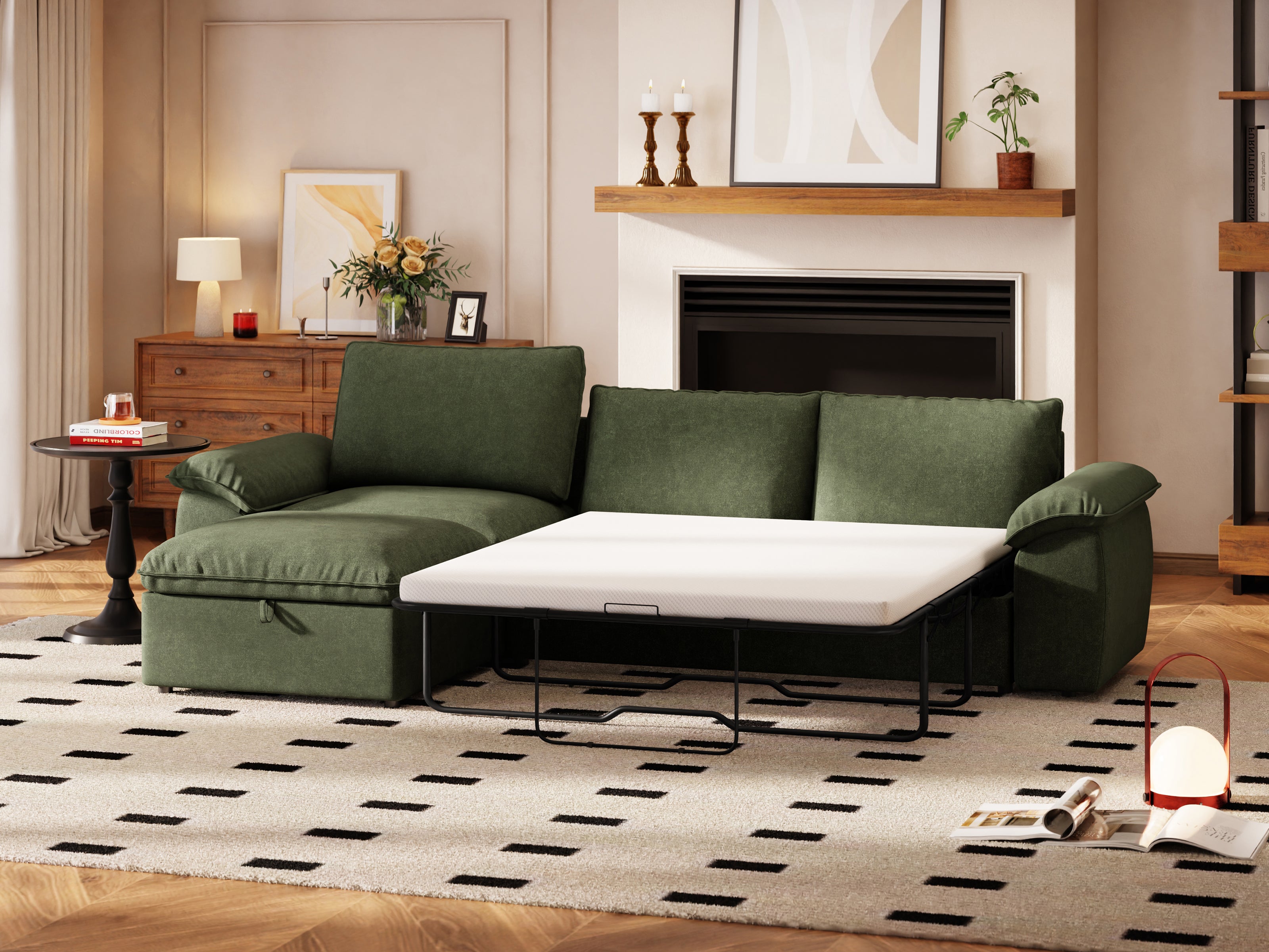 SOMA Retreat II 4 Seat L-shaped, with Hidden One-pull Guest Bed | Nap Armrests