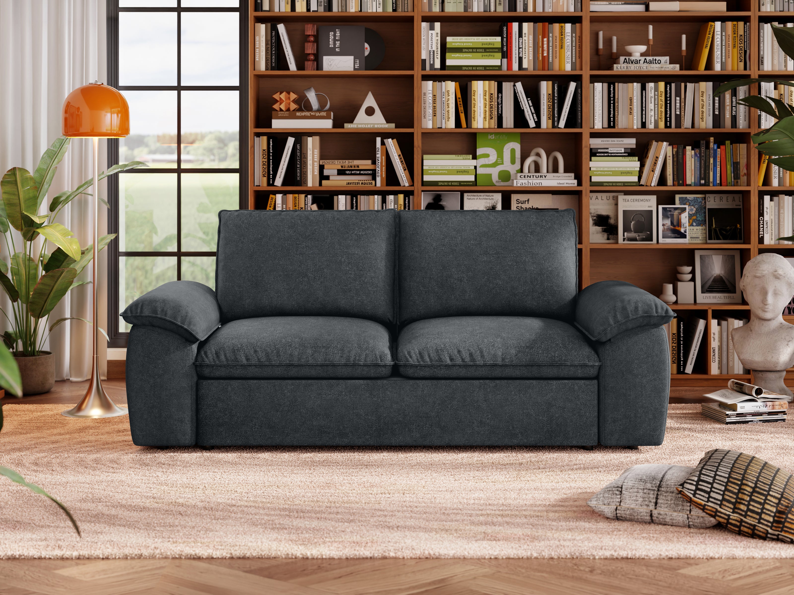 SOMA Retreat I Loveseat with Hidden 3-Fold Guest Bed | Nap Armrests