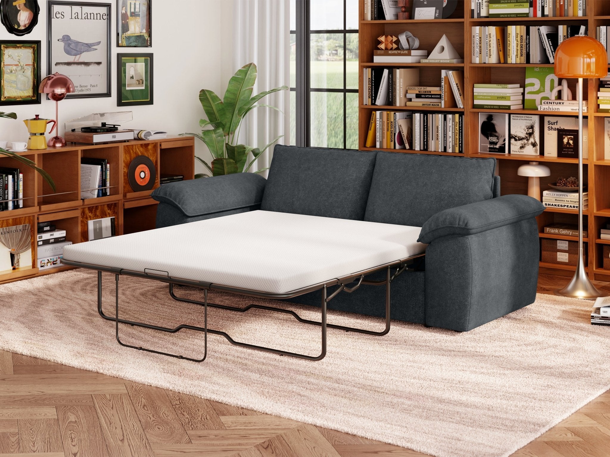 SOMA Retreat I Loveseat with Hidden 3-Fold Guest Bed | Nap Armrests