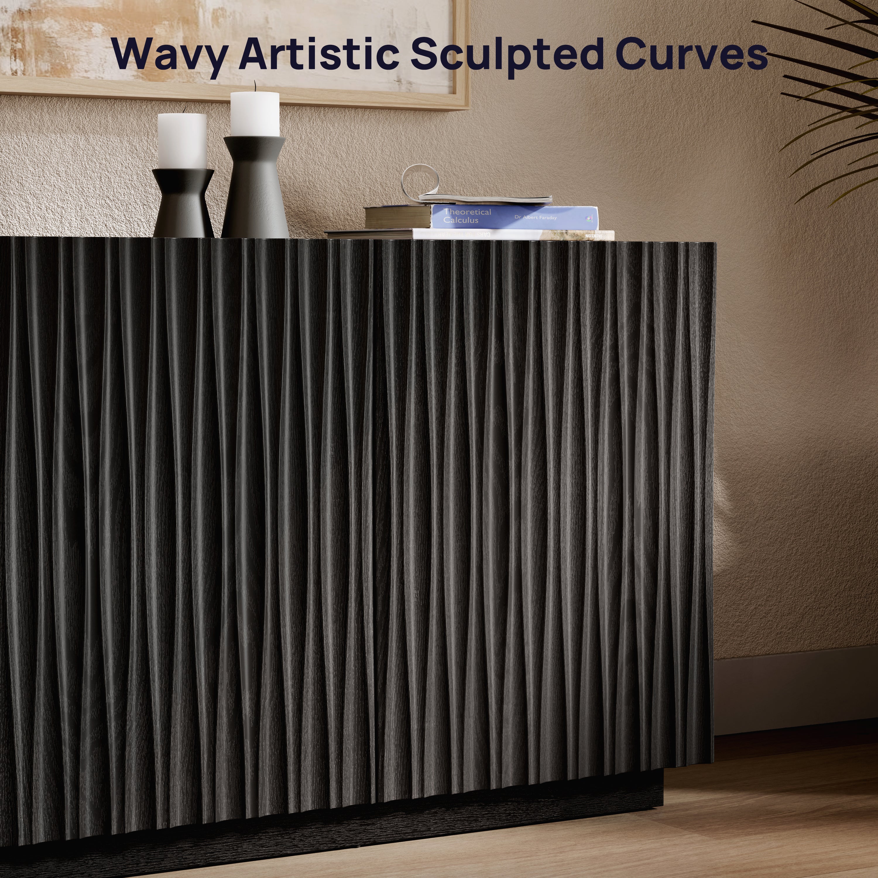 ORYVIA Wavy Fluted Storage Cabinet