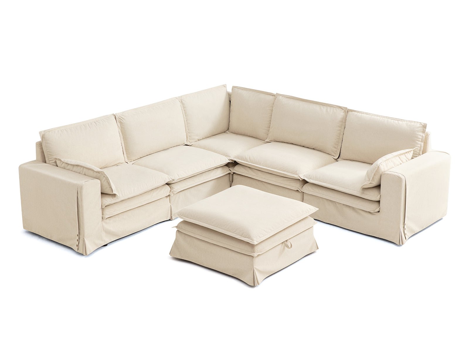 DUETTO Nano - Shield™ Fabric 5 Seats with Ottoman