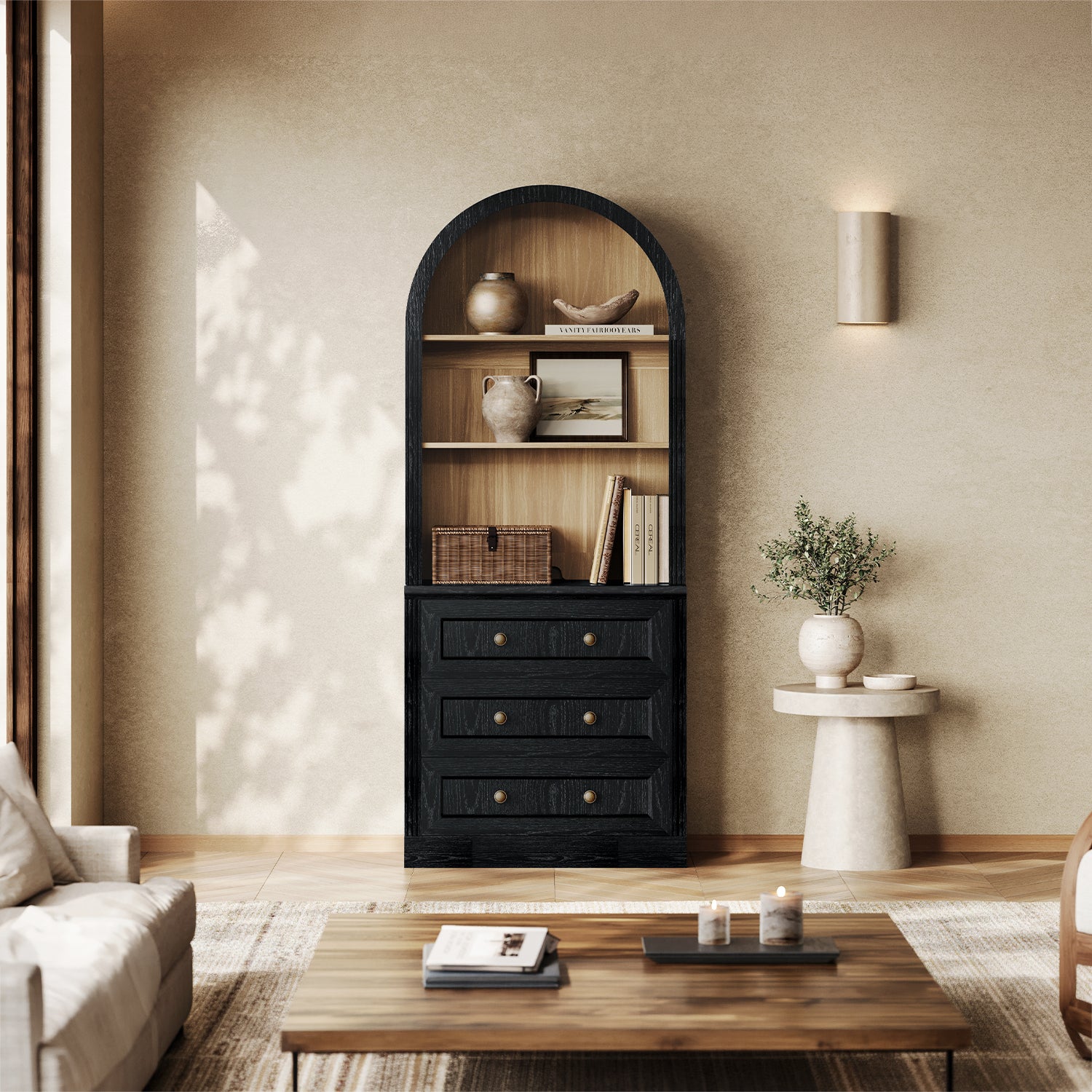 MONOS Tall Cabinet - Arch Top Drawer
