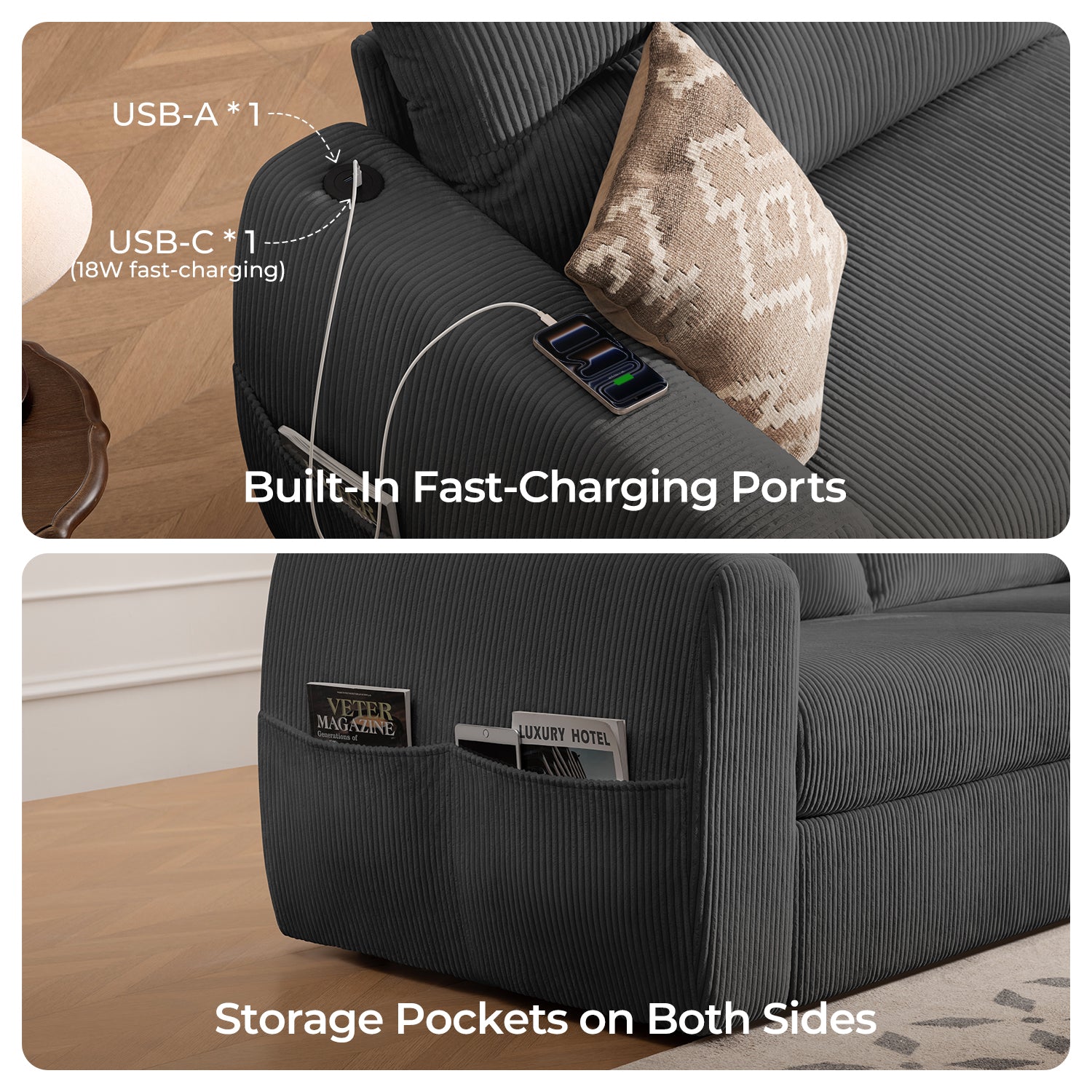 COVE Storage Loveseat Sofa