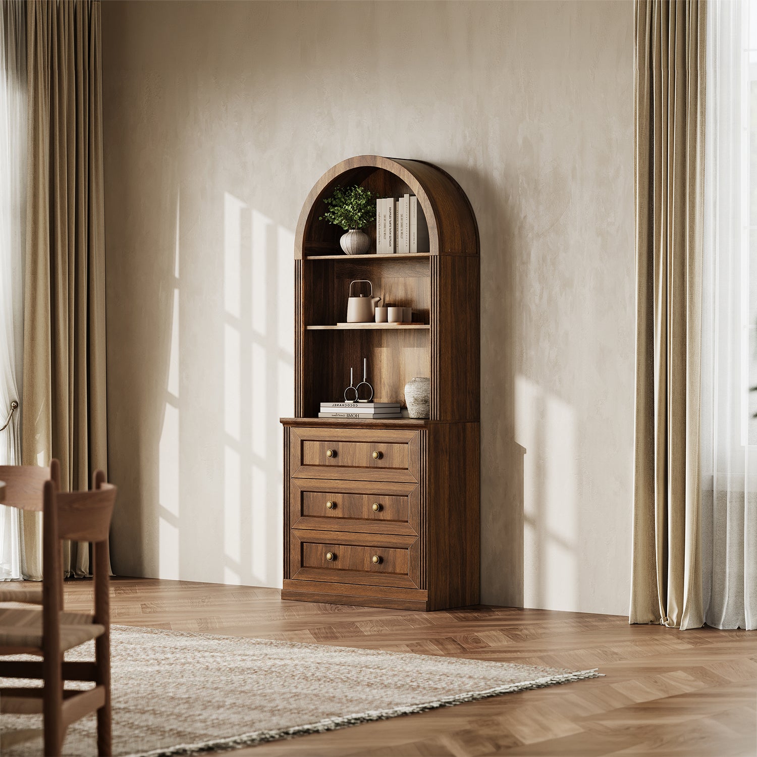 MONOS Tall Cabinet - Arch Top Drawer