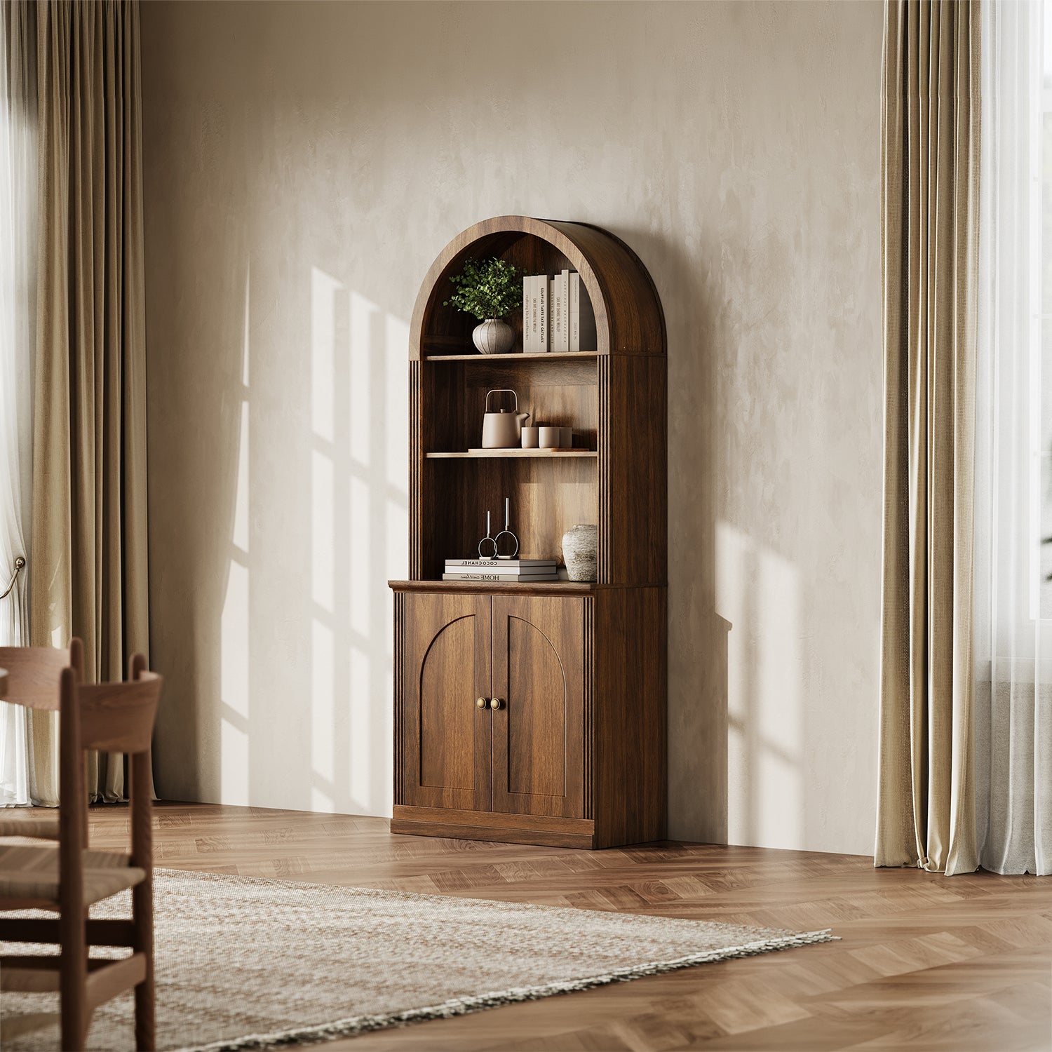 MONOS Tall Cabinet - Arch Top Sideboard
