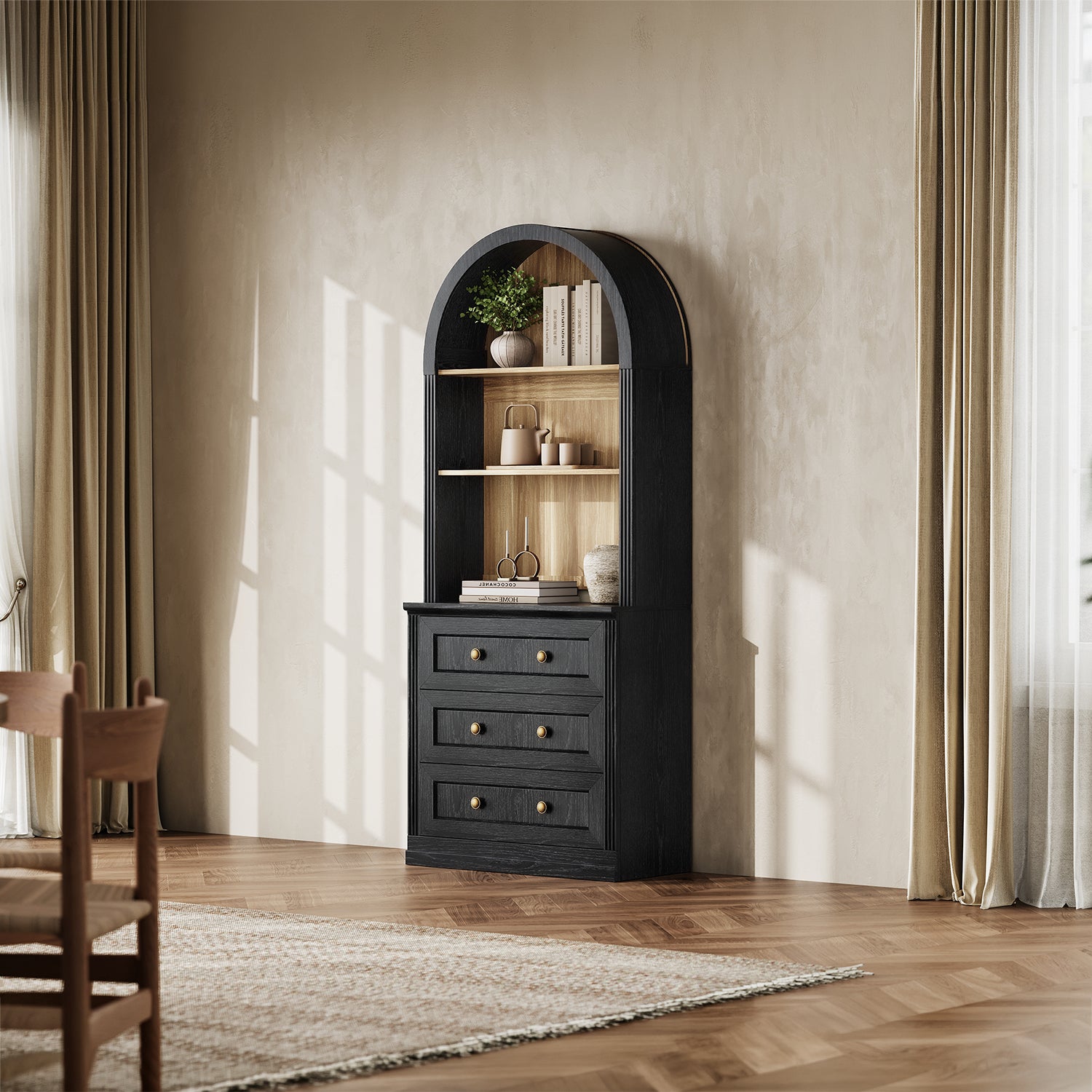 MONOS Tall Cabinet - Arch Top Drawer