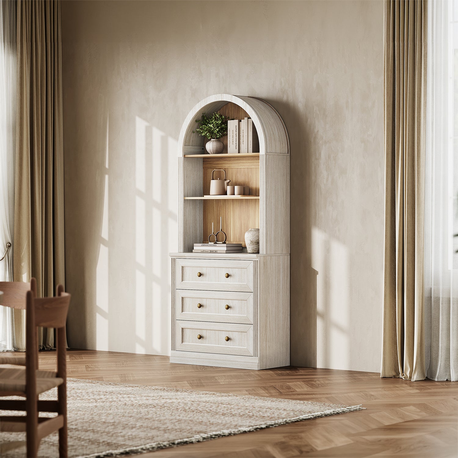 MONOS Tall Cabinet - Arch Top Drawer