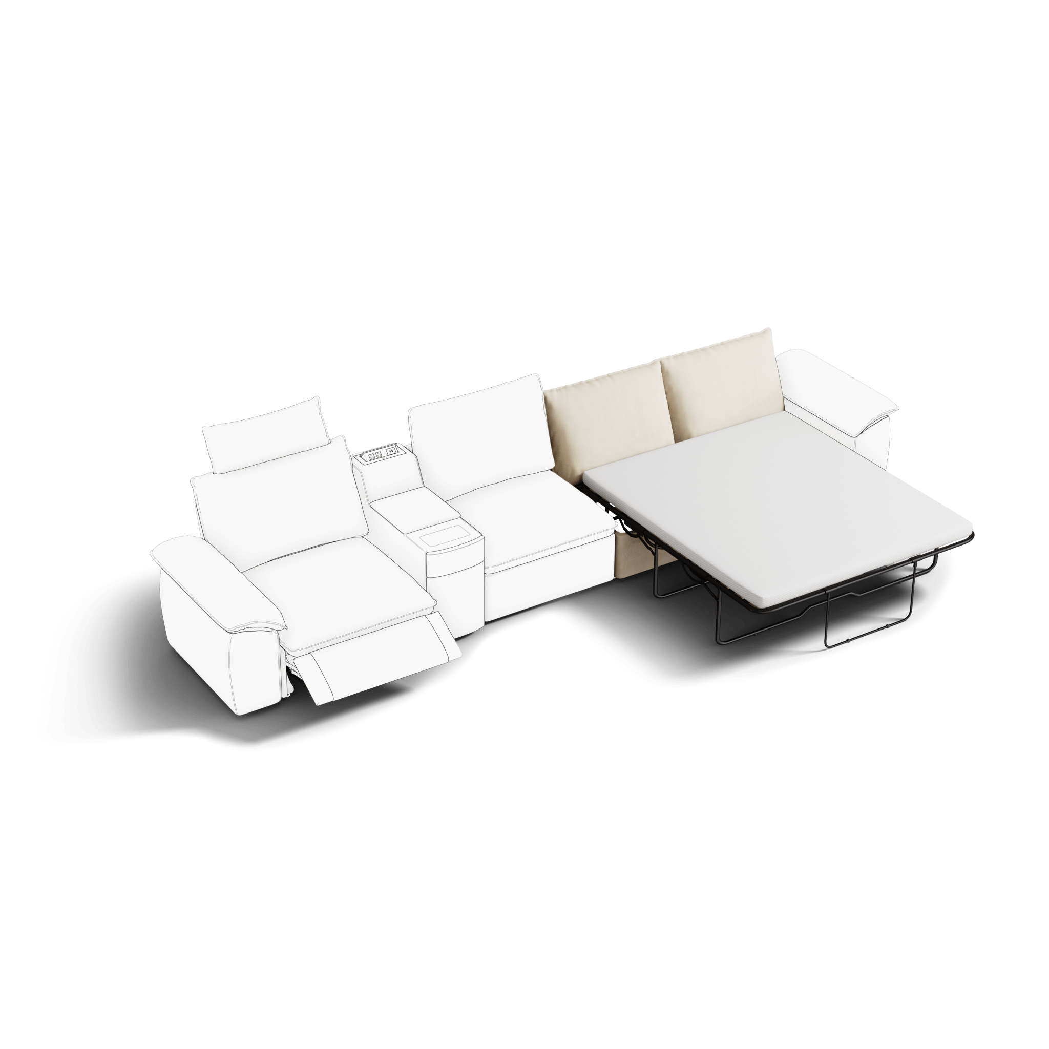 SOMA Hidden 3 - Fold Sofa Bed