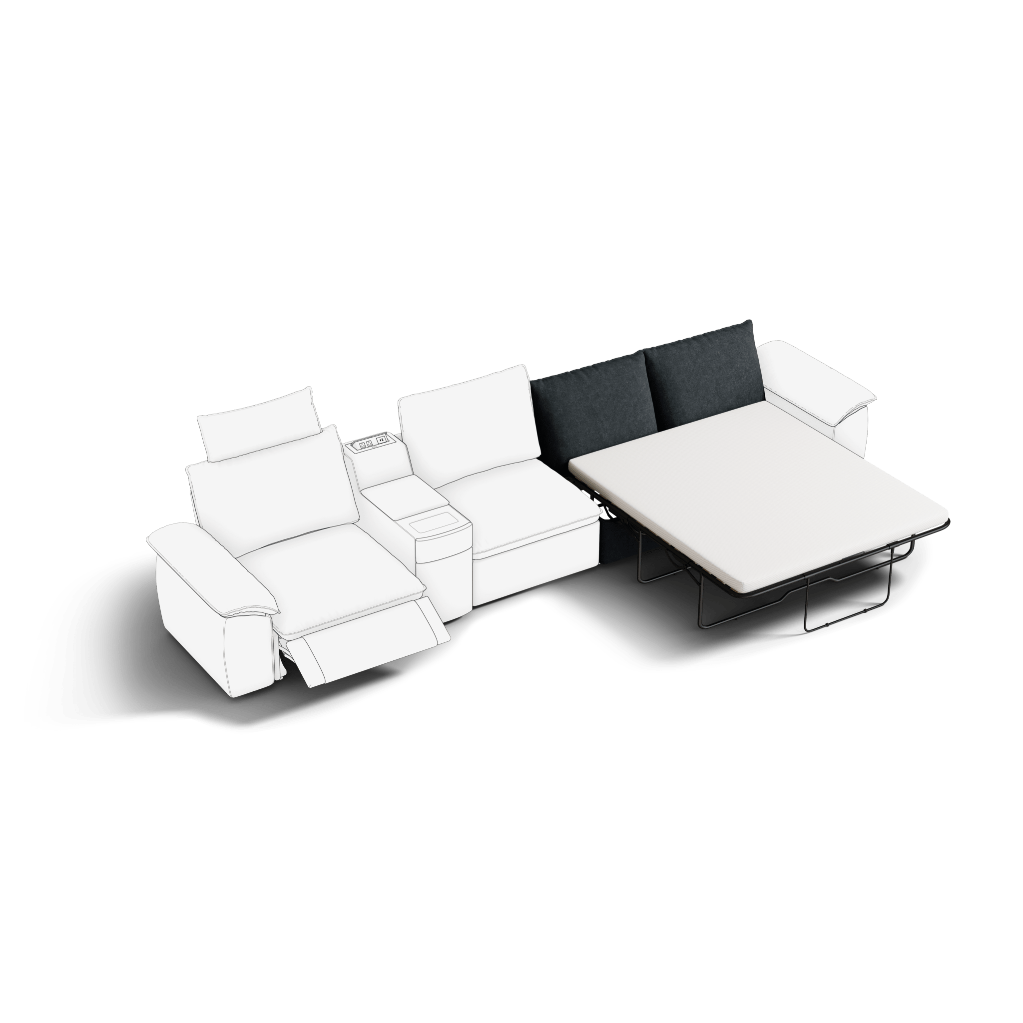 SOMA Hidden 3-Fold Sofa Bed