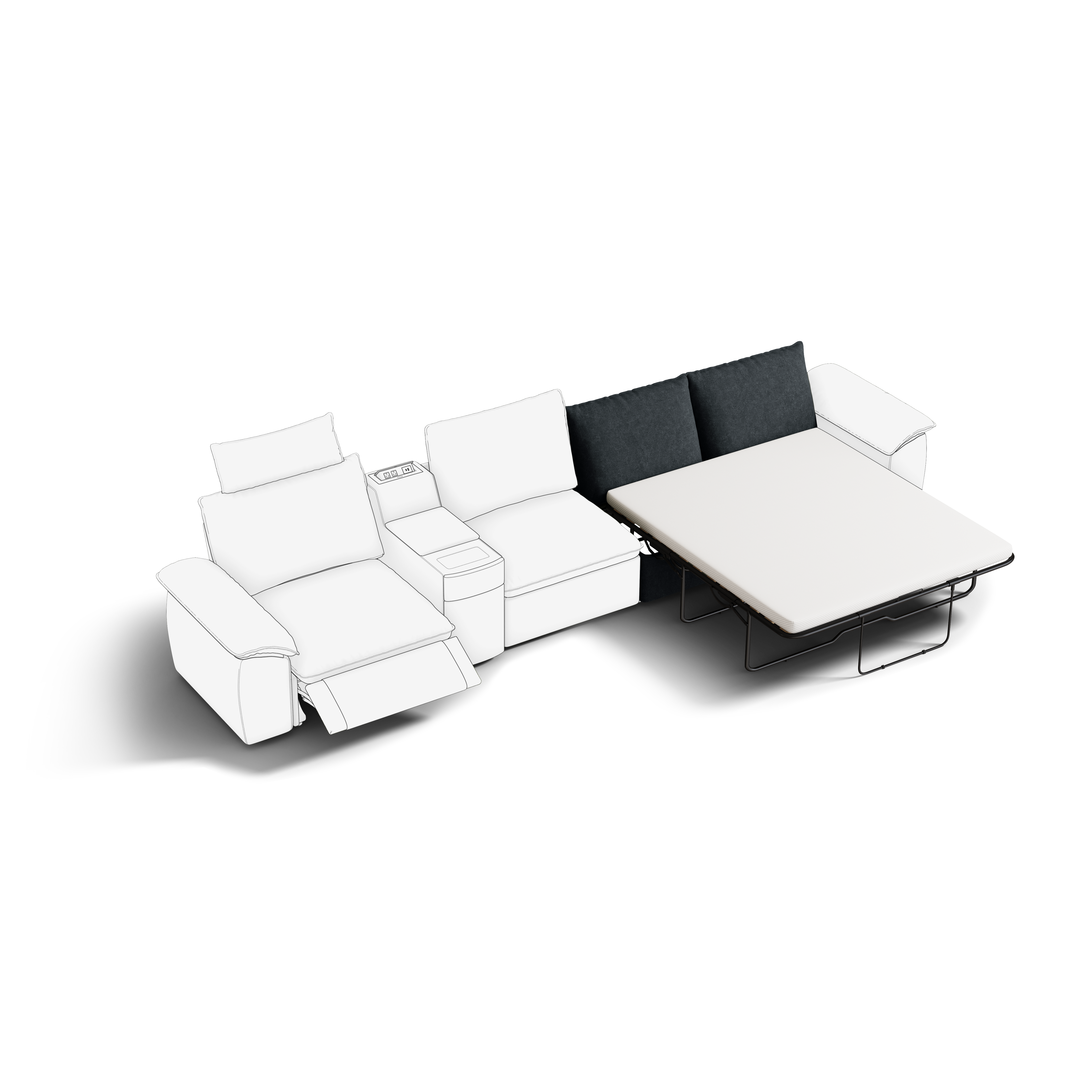 SOMA Hidden 3-Fold Sofa Bed