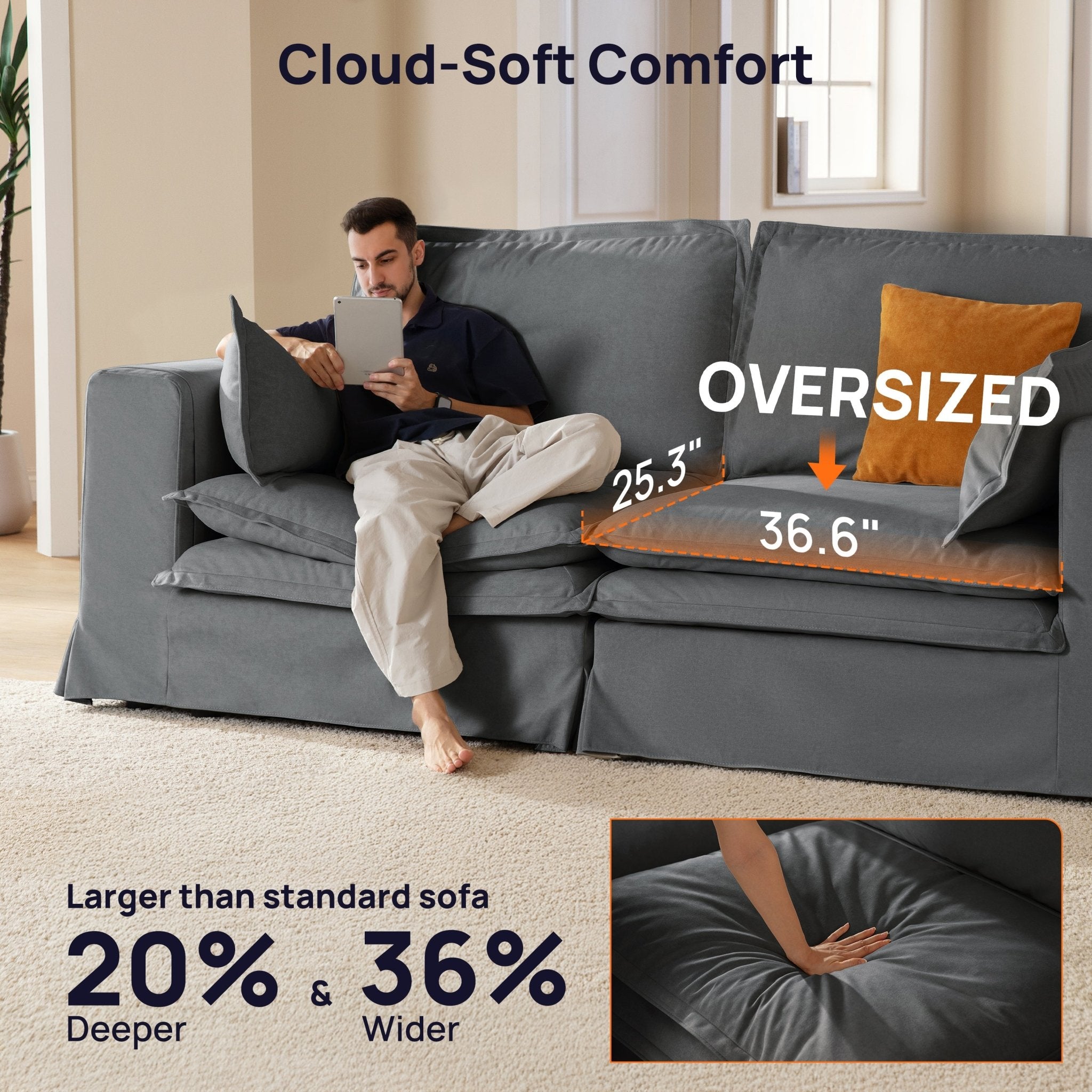 DUETTO Nano-Shield™ Fabric 6 Seats Sleeper