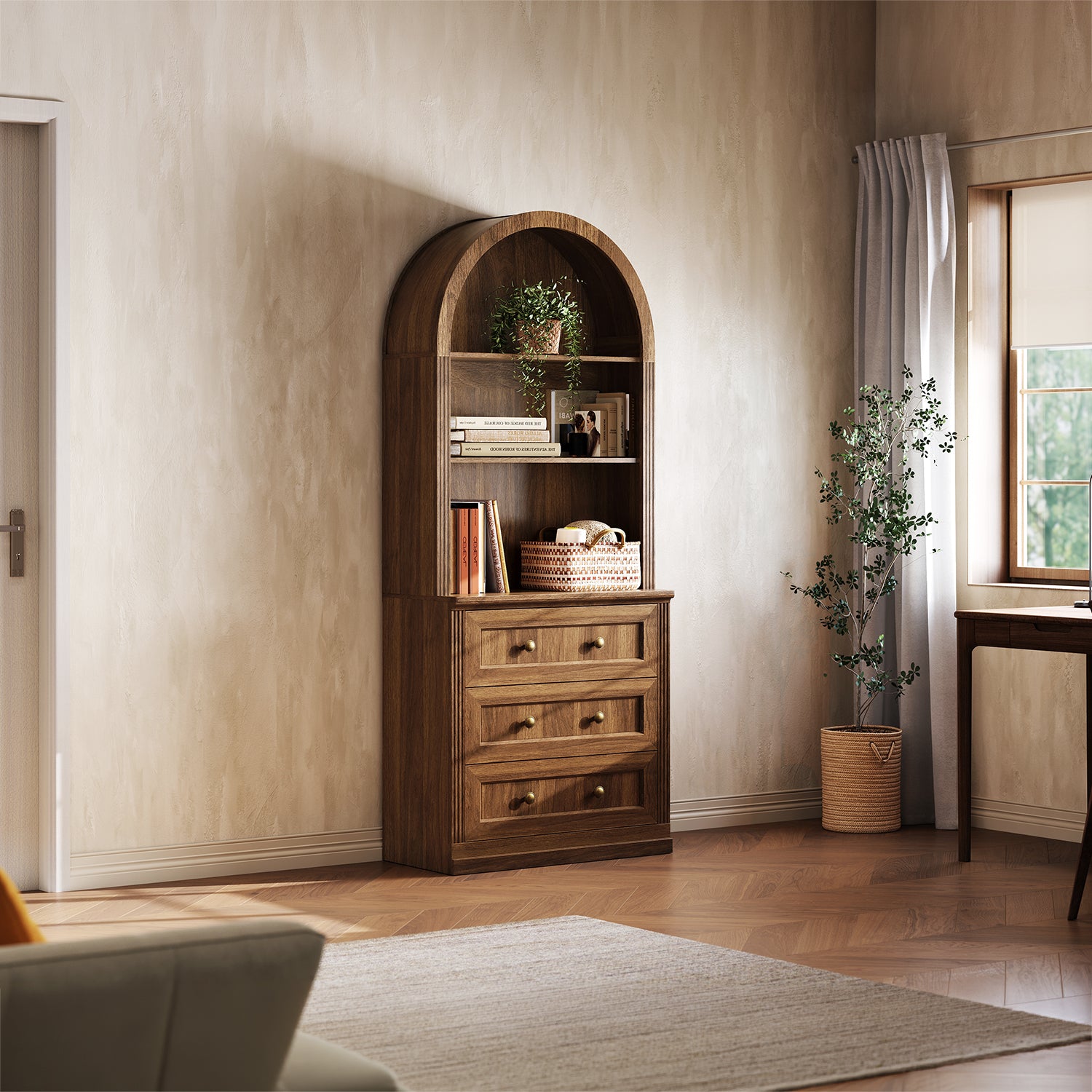 MONOS Tall Cabinet - Arch Top Drawer
