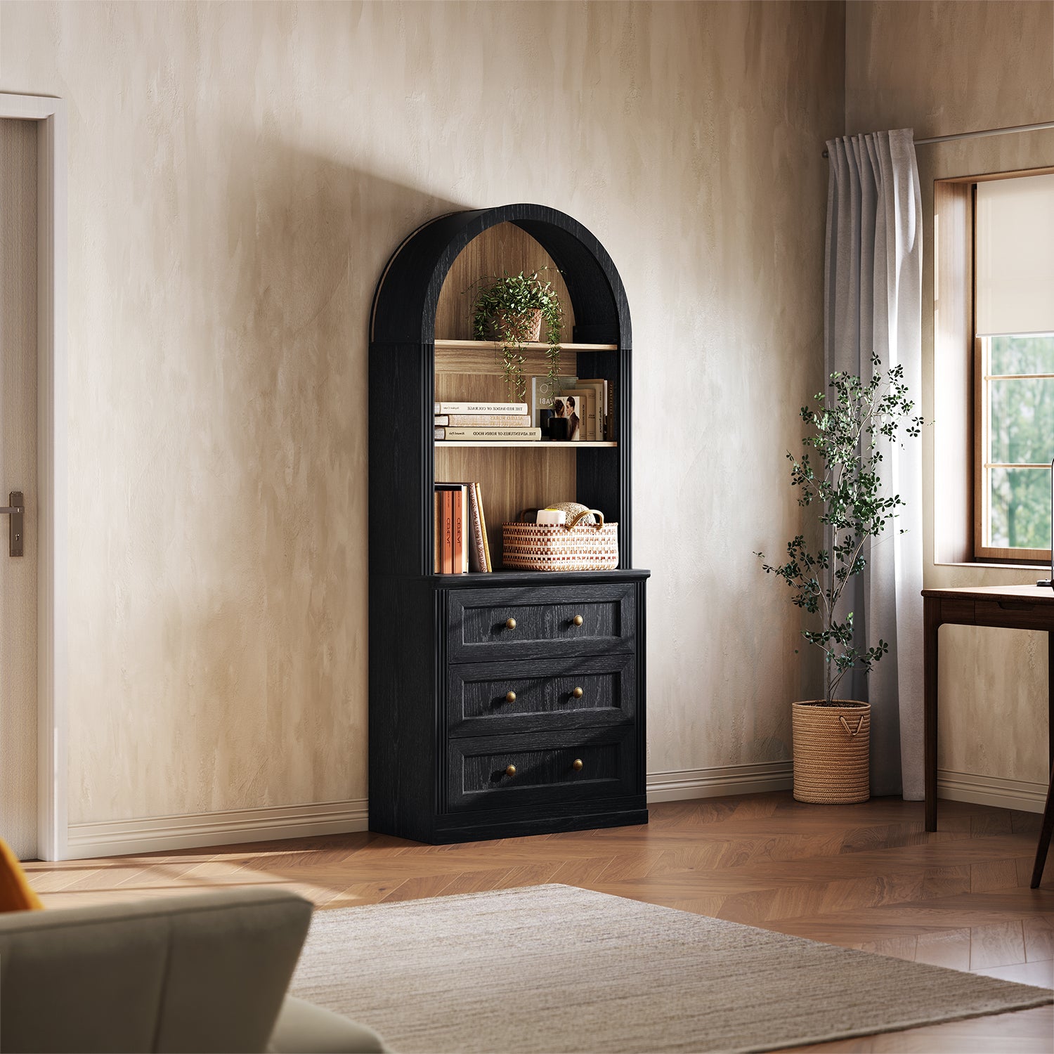 MONOS Tall Cabinet - Arch Top Drawer