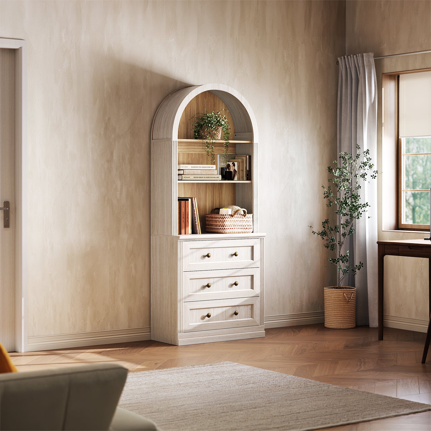 MONOS Tall Cabinet - Arch Top Drawer
